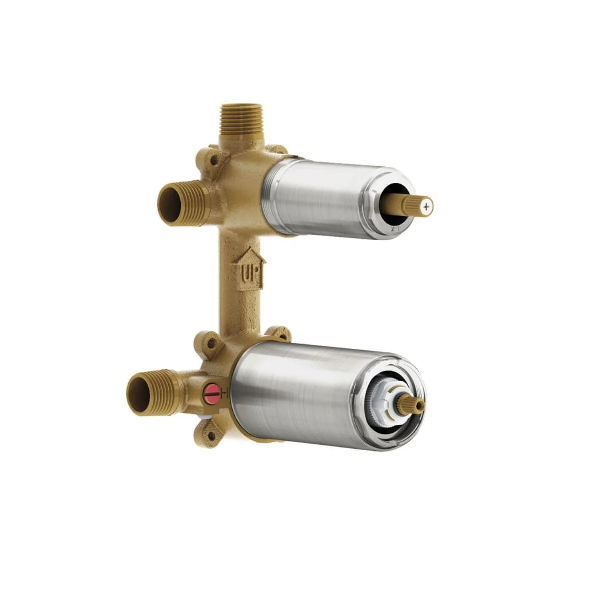 1/2" Type T/P AQUATONIK™ Valve with Integrated 3-Way Selector and Matte Black ABS Protective Cover