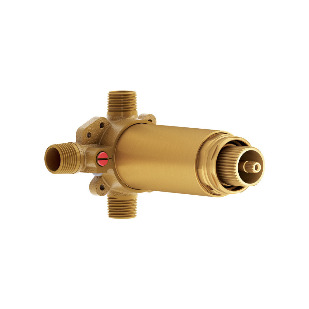 Valve Coaxiale 1/2'' Type T/P AQUATONIK™et Sélecteur Intégré 2 Voies (Génération 1.5) Chrome