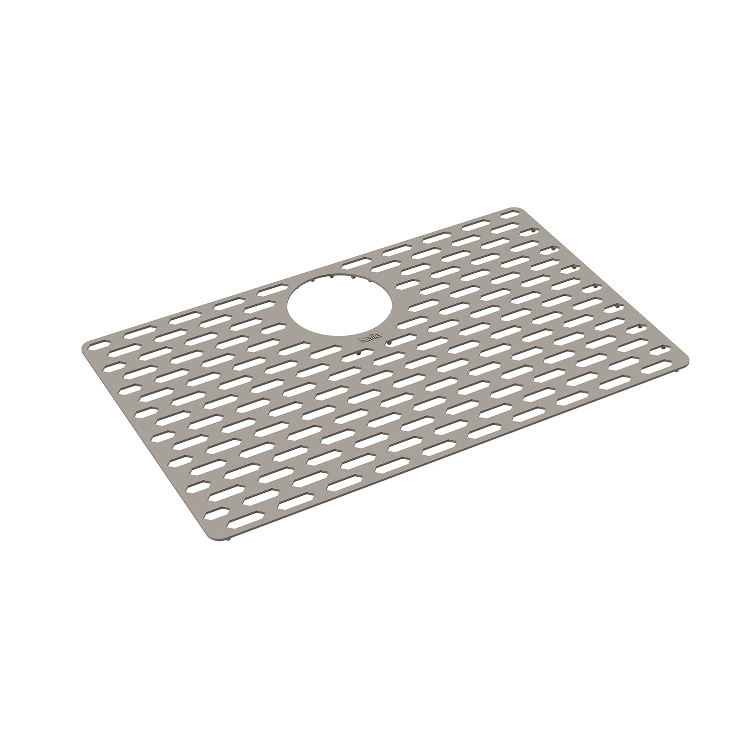 Tapis de fond en Silicone pour Évier 27'' - Gris Galet