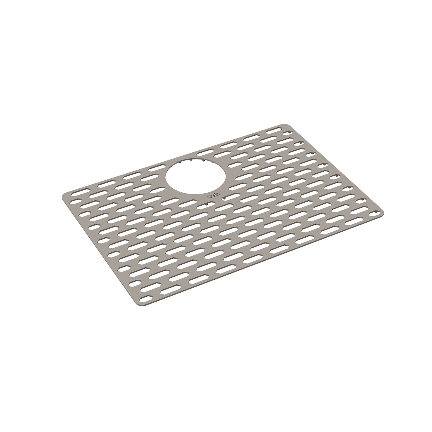 Tapis de fond en Silicone pour Évier 25'' - Gris Galet