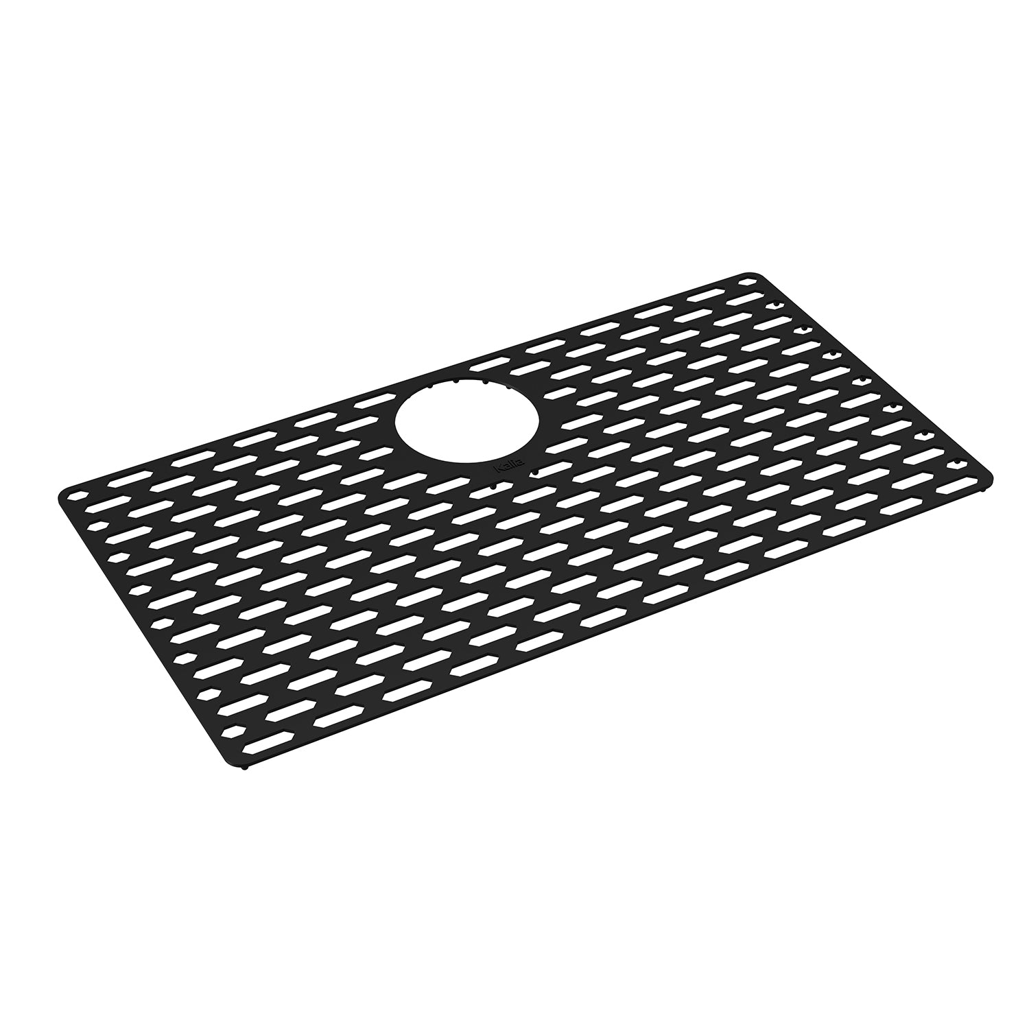 Tapis de fond en Silicone pour Évier Simple 31'' - Noir Onyx