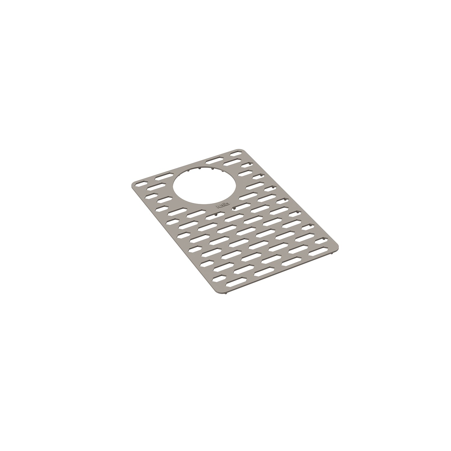 Silicone Mat for Sink 33'' Double 70/30 - Small Mat - Pebble Gray