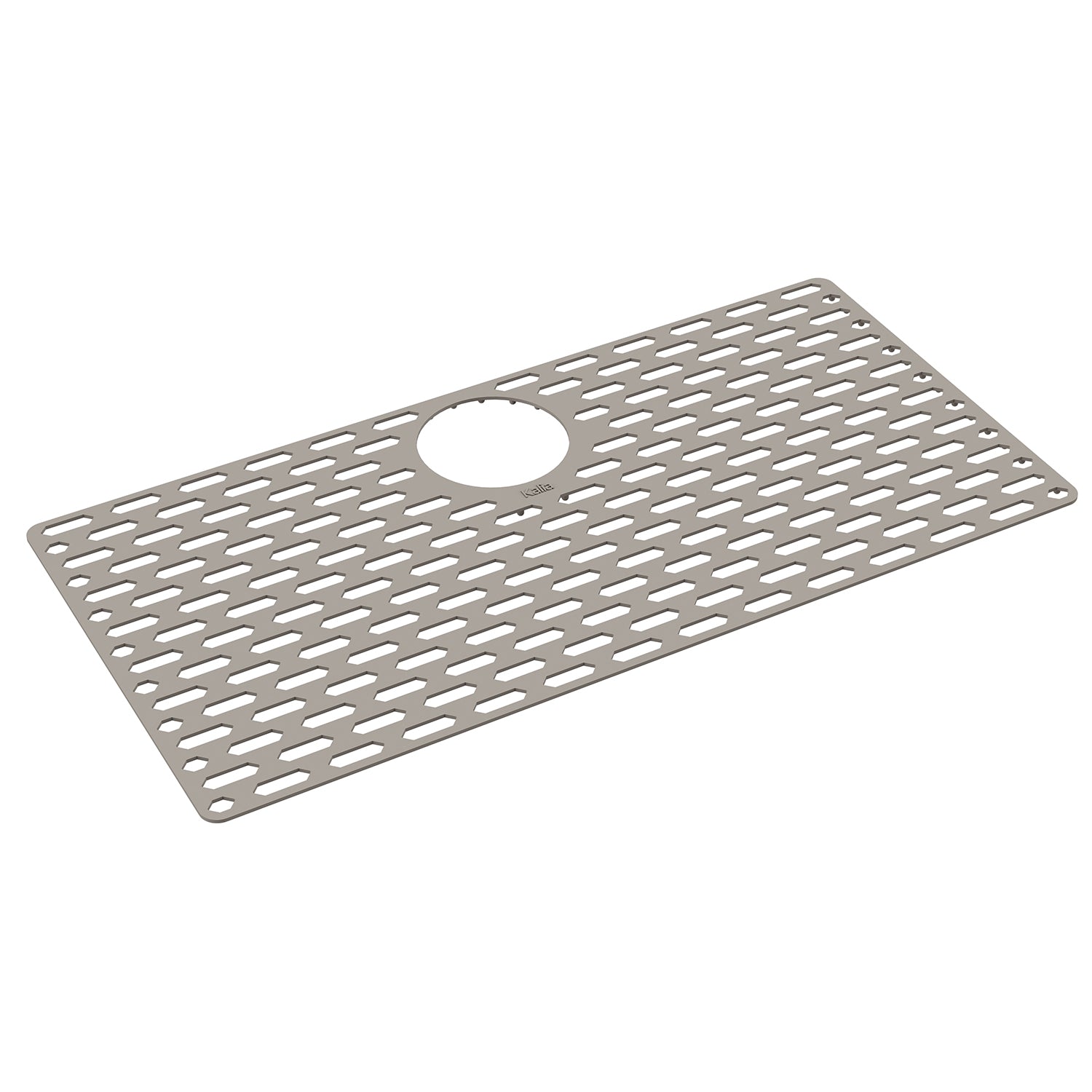 Tapis de fond en Silicone pour Évier 33 Simple - Gris Galet