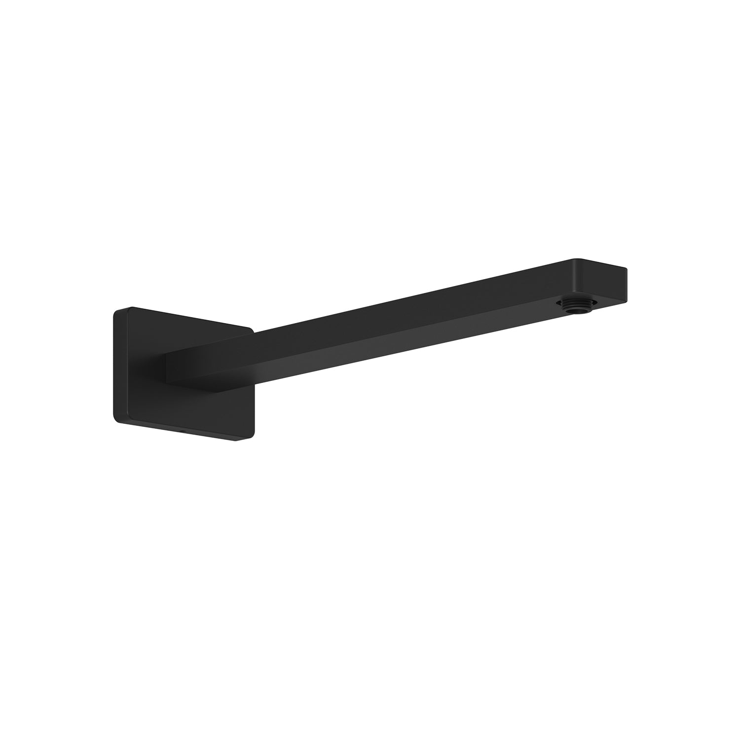 PREMIA Bras Mural 90⁰ Portée de 406mm (16'') avec Garniture Carrée Noir Mat