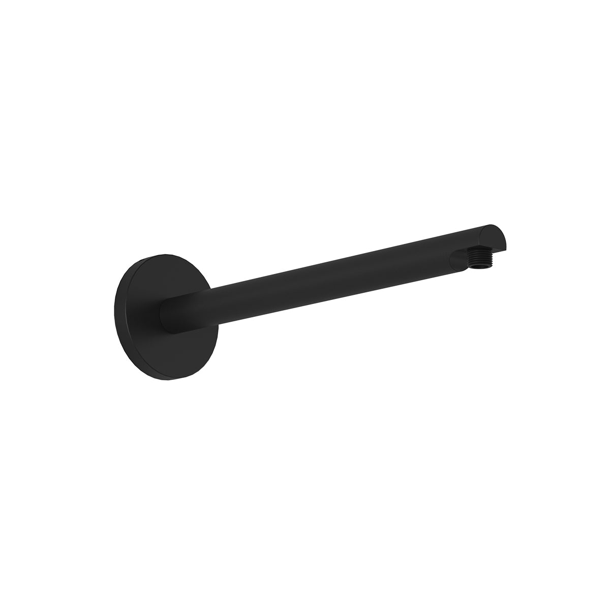 PREMIA Bras Mural (ø110mm) 90⁰ Portée de 406mm (16'') avec Garniture Ronde Noir Mat