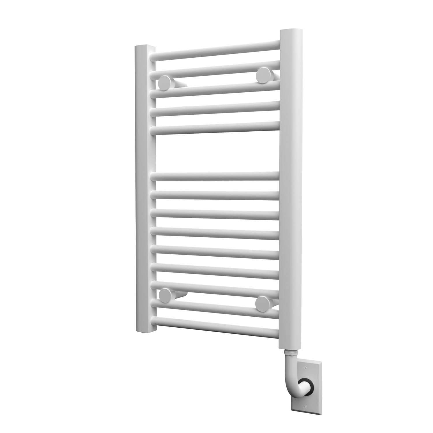 Savoy Hydronic Towel Warmer 15.5" x 25" - Glossy White