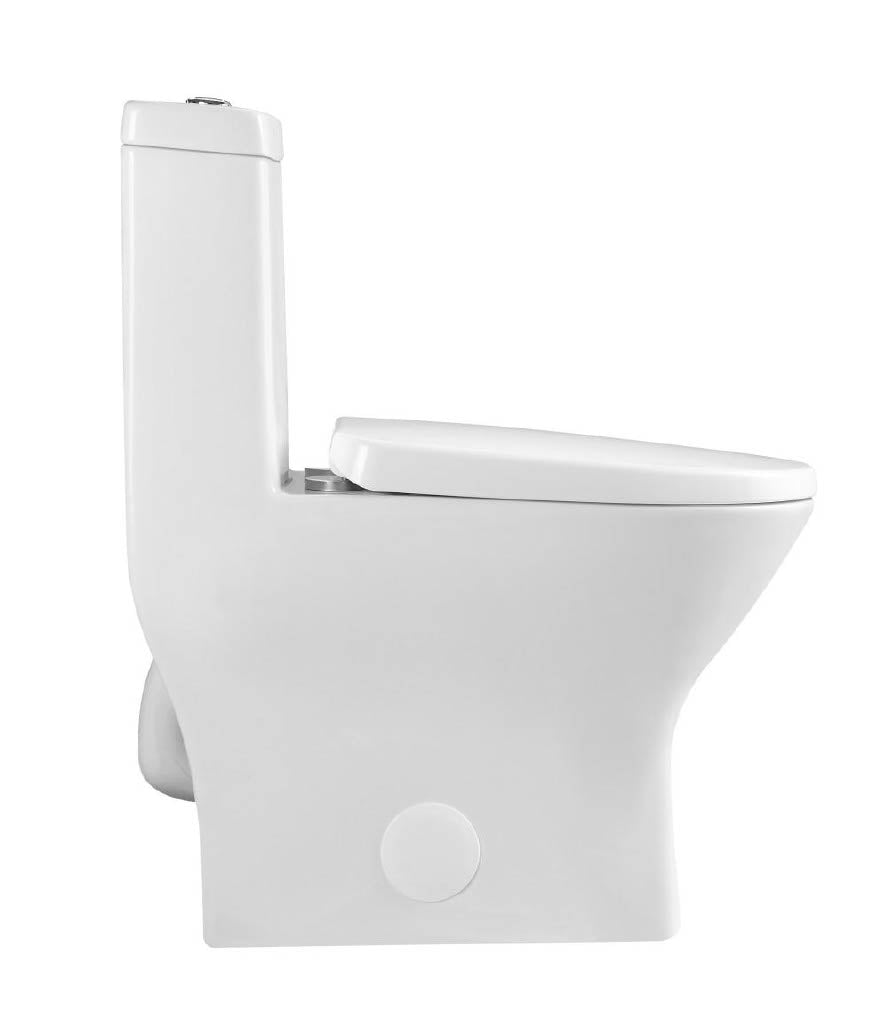 Toilette monopièce compacte double chasse PJL