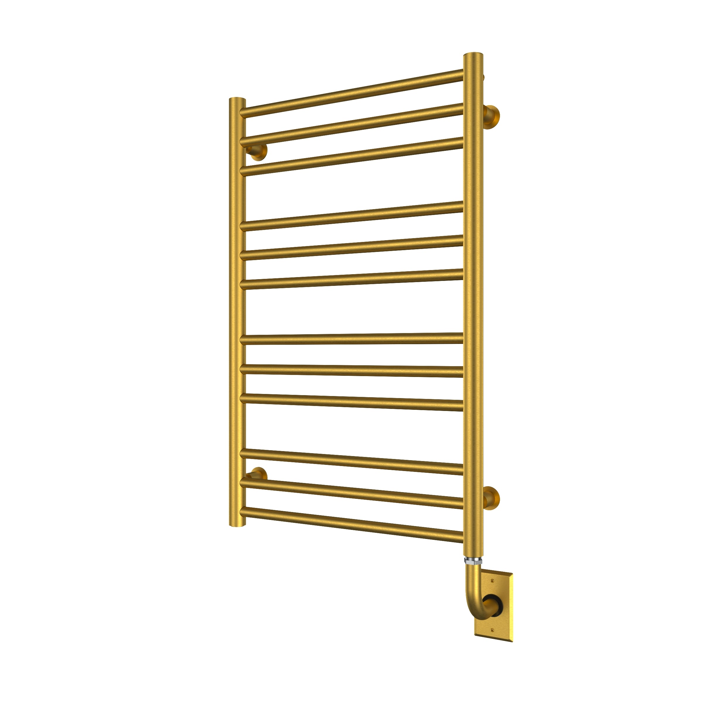 Sorano 19.5" x 31" Wired Electric Towel Warmer - Brushed Gold PVD