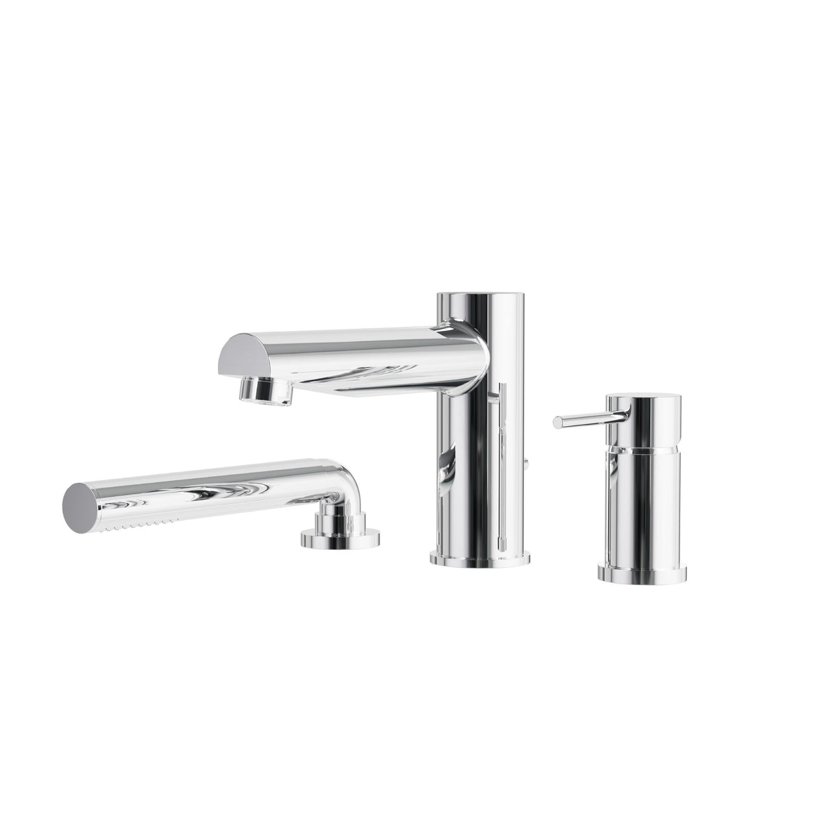 3-Piece Roman Tub Faucet with Hand Shower Volare Collection by Aquabrass Xpress