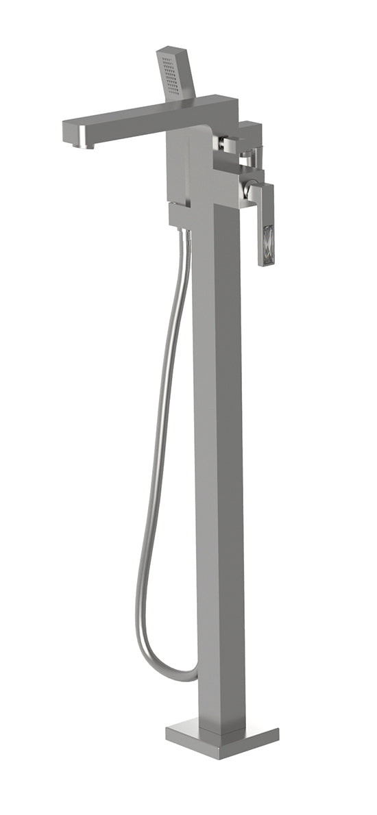 robinet-de-bain-au-sol-avec-douchette-et-cristal