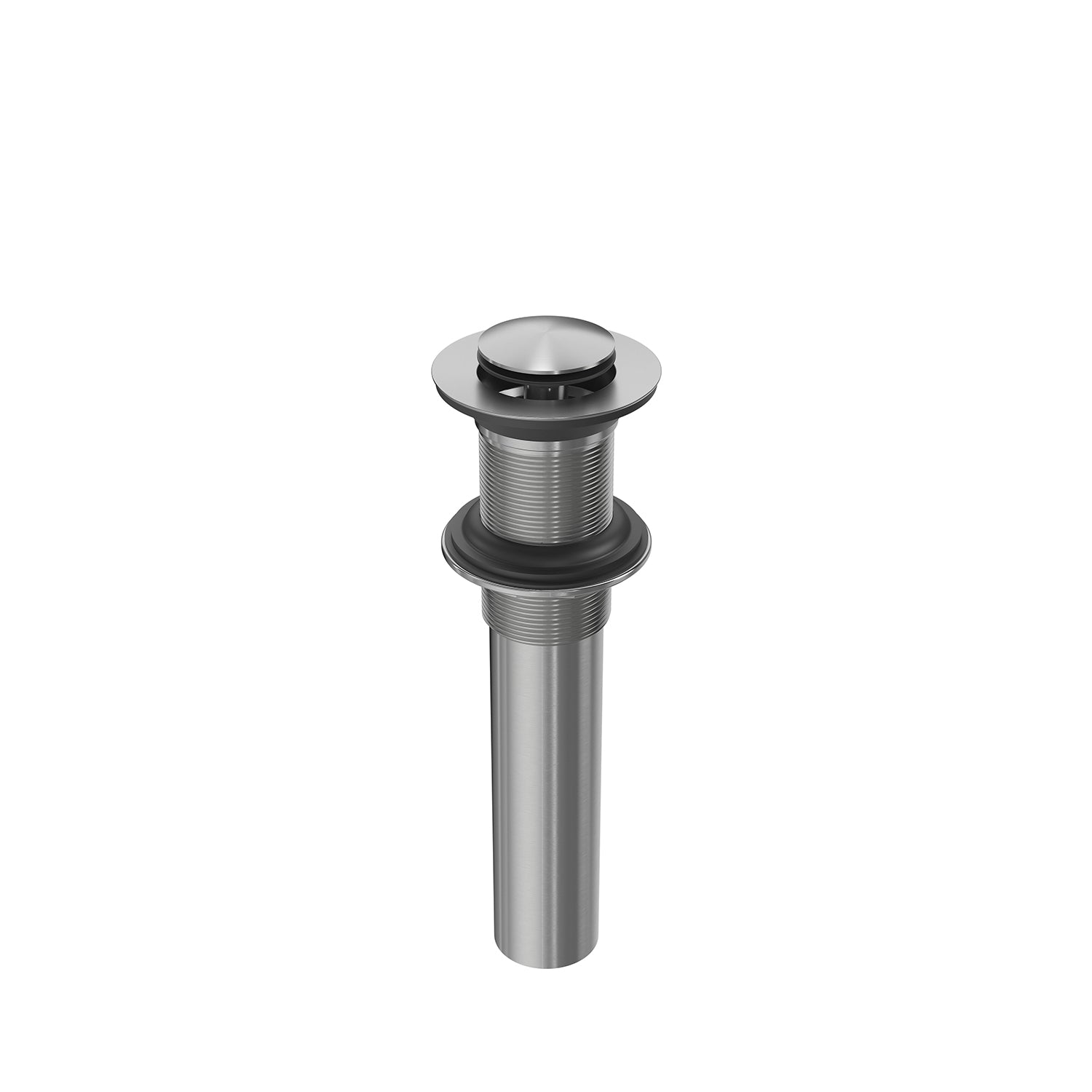 Pressure Drain Without Overflow With 35.5mm Round Cover Pure Nickel