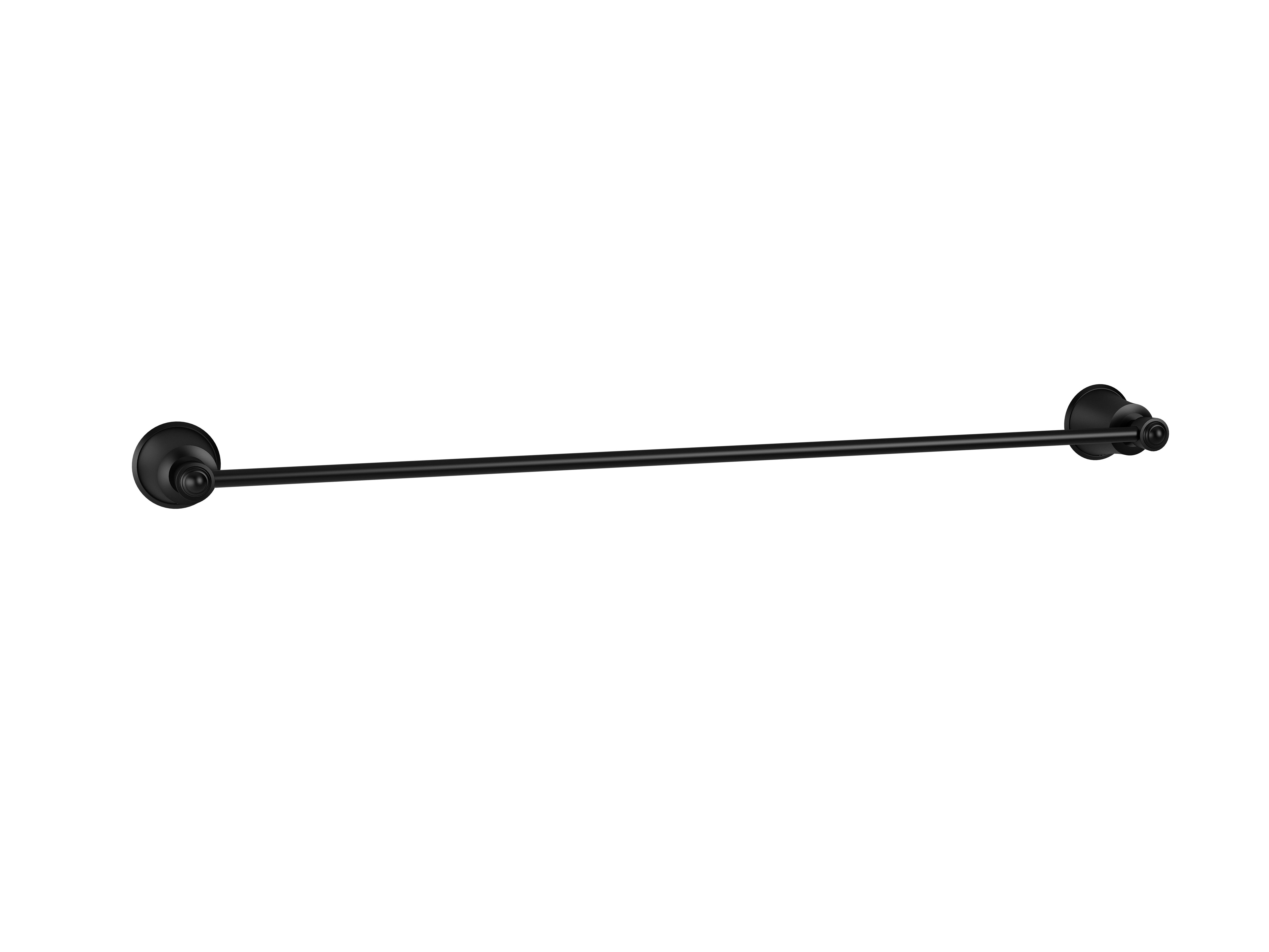RUSTIK™ 24" Single Towel Rack Black