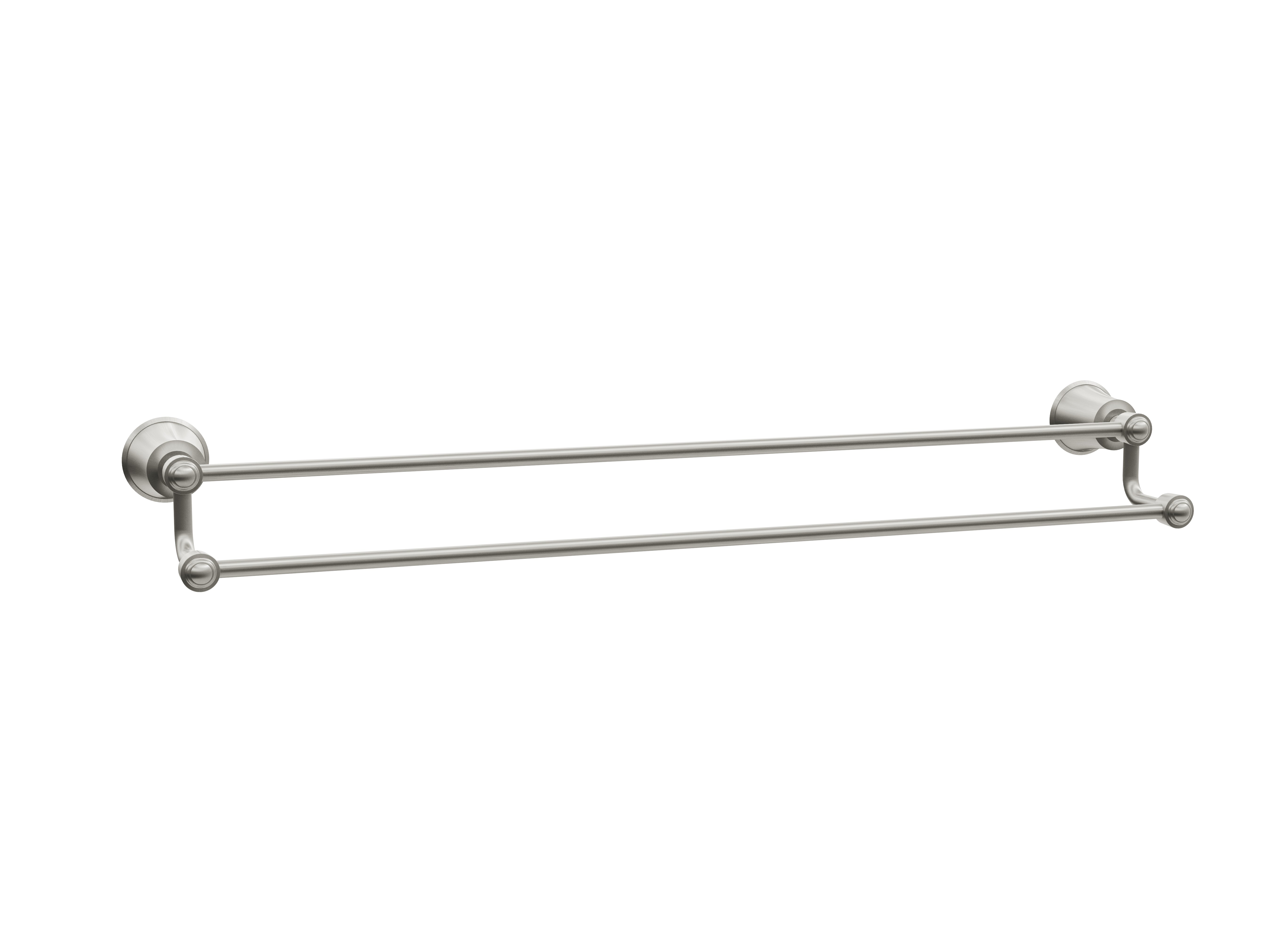 RUSTIK™ 24" Double Towel Rack Pure Nickel PVS