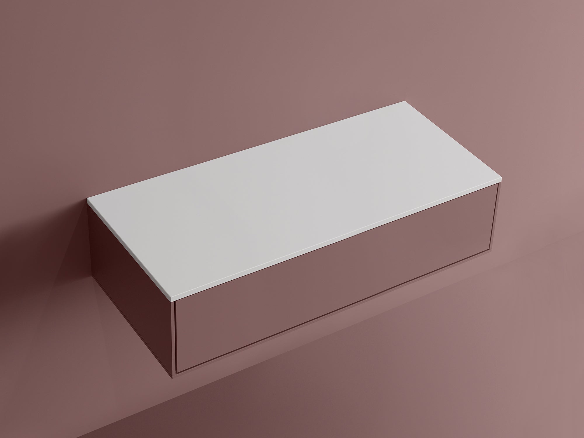 Dessus de meuble-lavabo de 91,4 cm (36 po) et 1,27 cm (1/2 po) - Blanc mat