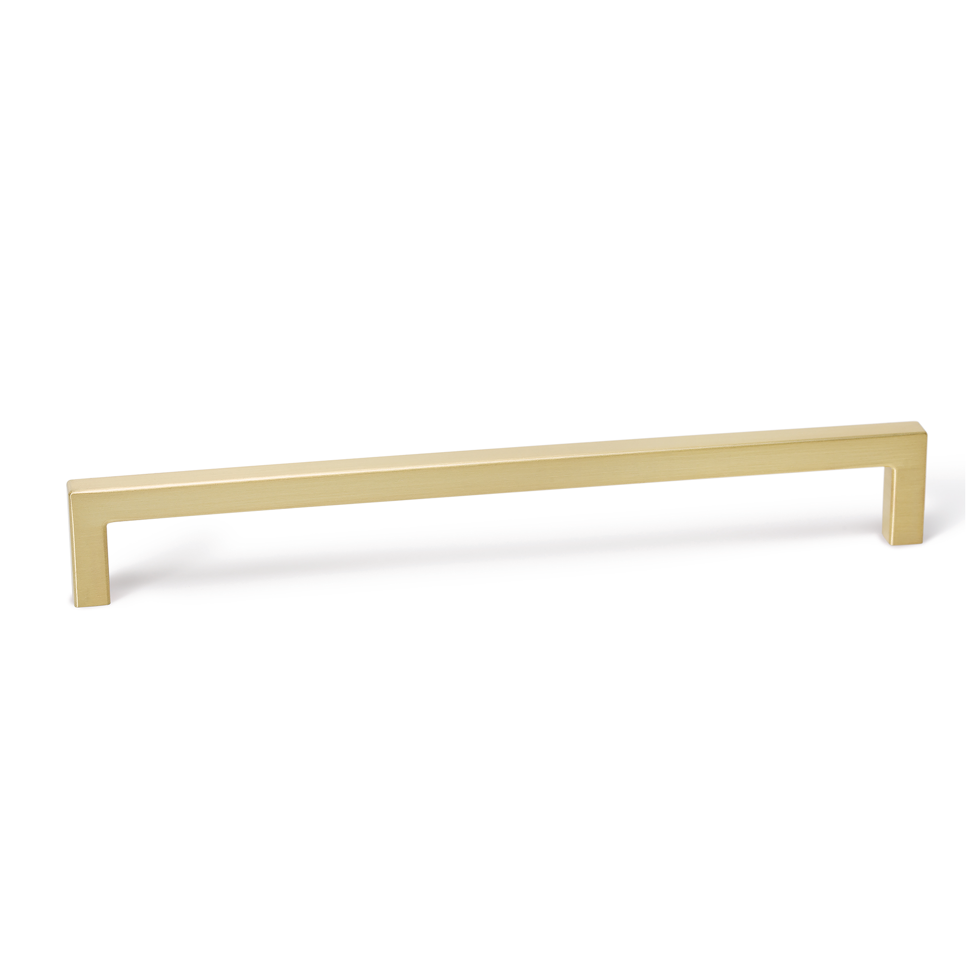 Square vanity handle - Brushed brass