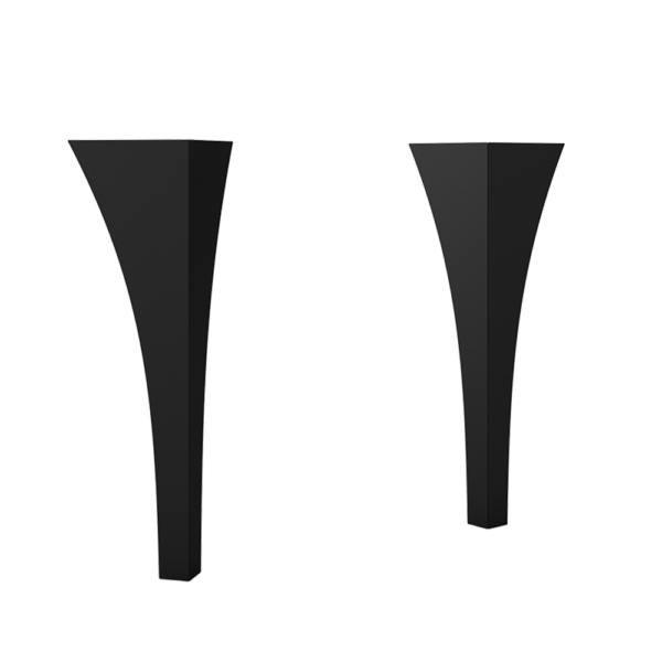 Set of curved legs (Coda, Rhythm) - Matte black