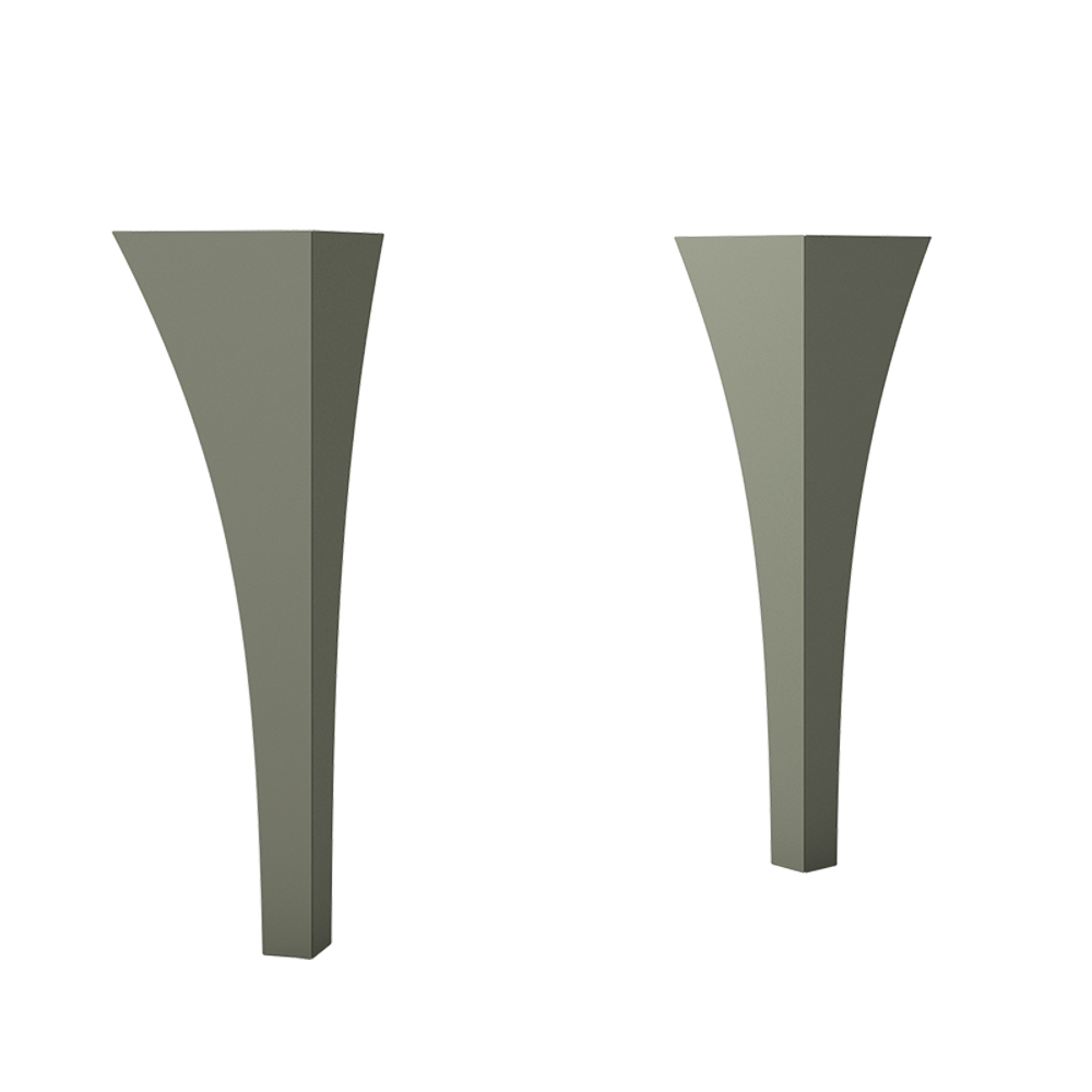Set of curved feet (Coda, Rhythm) - Sage green