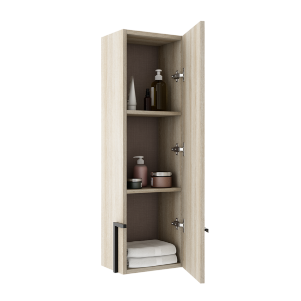 Armoire murale Accent droite - Chêne blanc