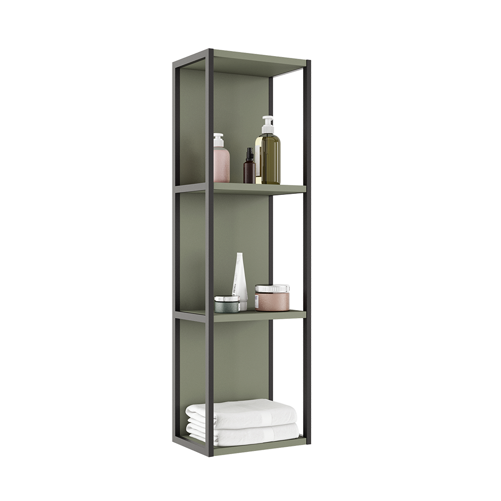 Armoire murale ouverte Accent - Vert sauge