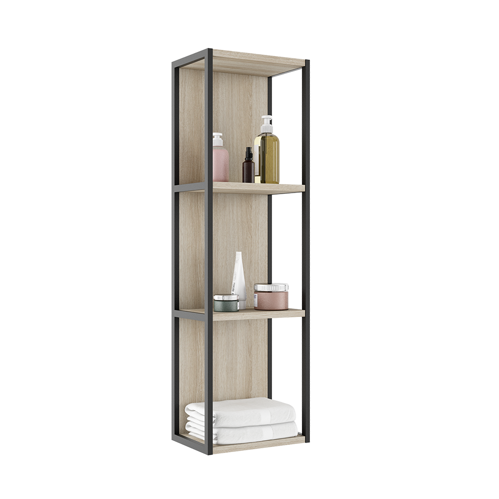 Armoire murale ouverte Accent - Chêne blanc