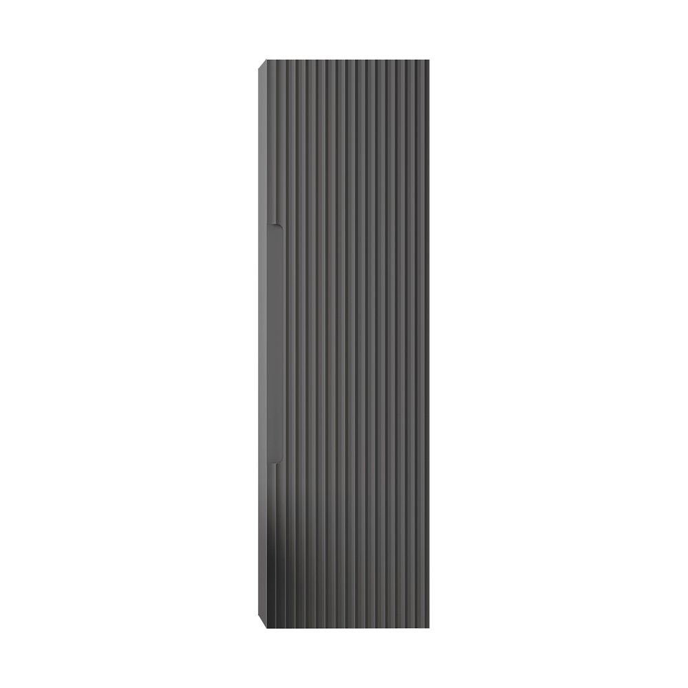 Armoire murale Coda gauche/droite - Gris cendré ondulé