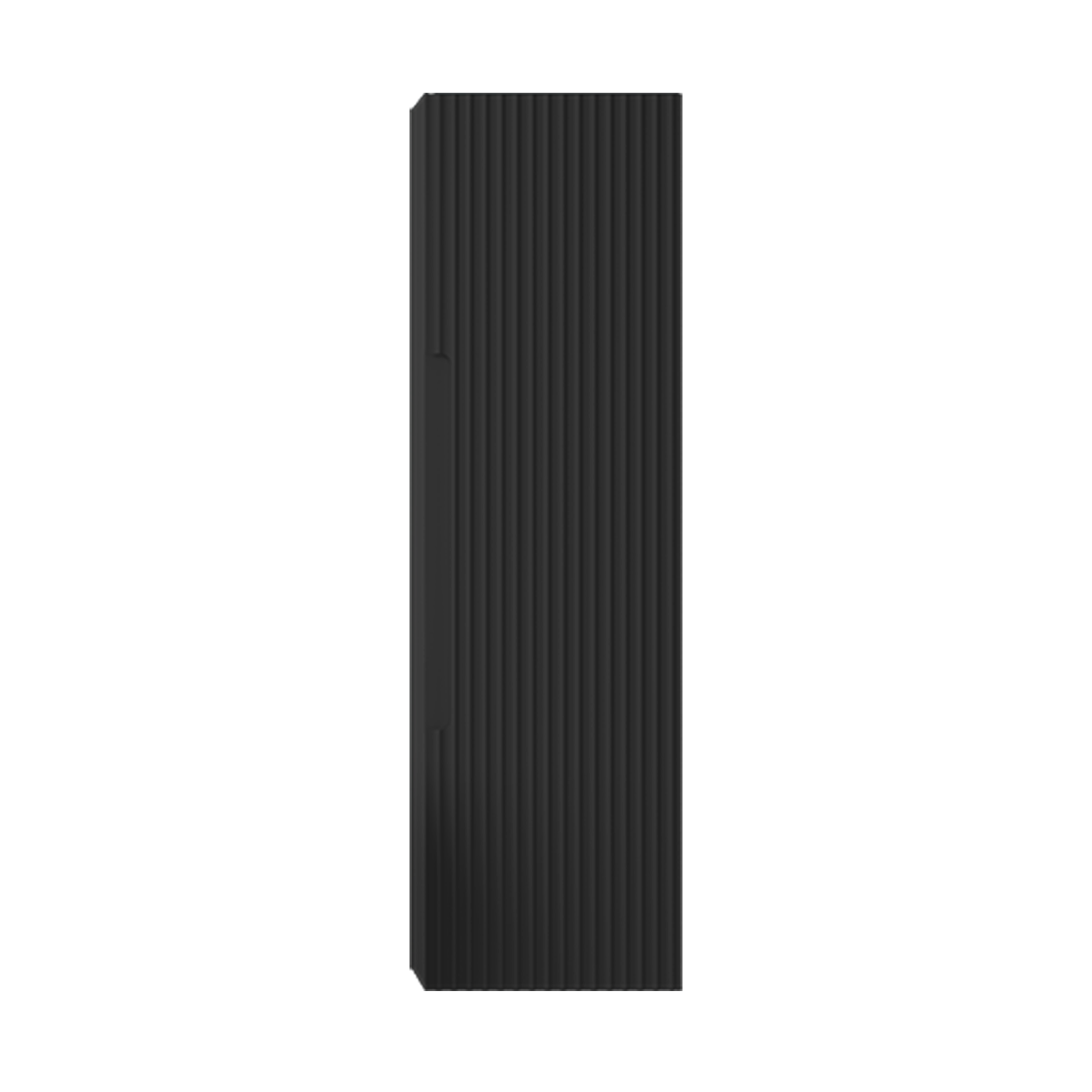 Armoire murale Coda gauche/droite - Noir mat ondulé