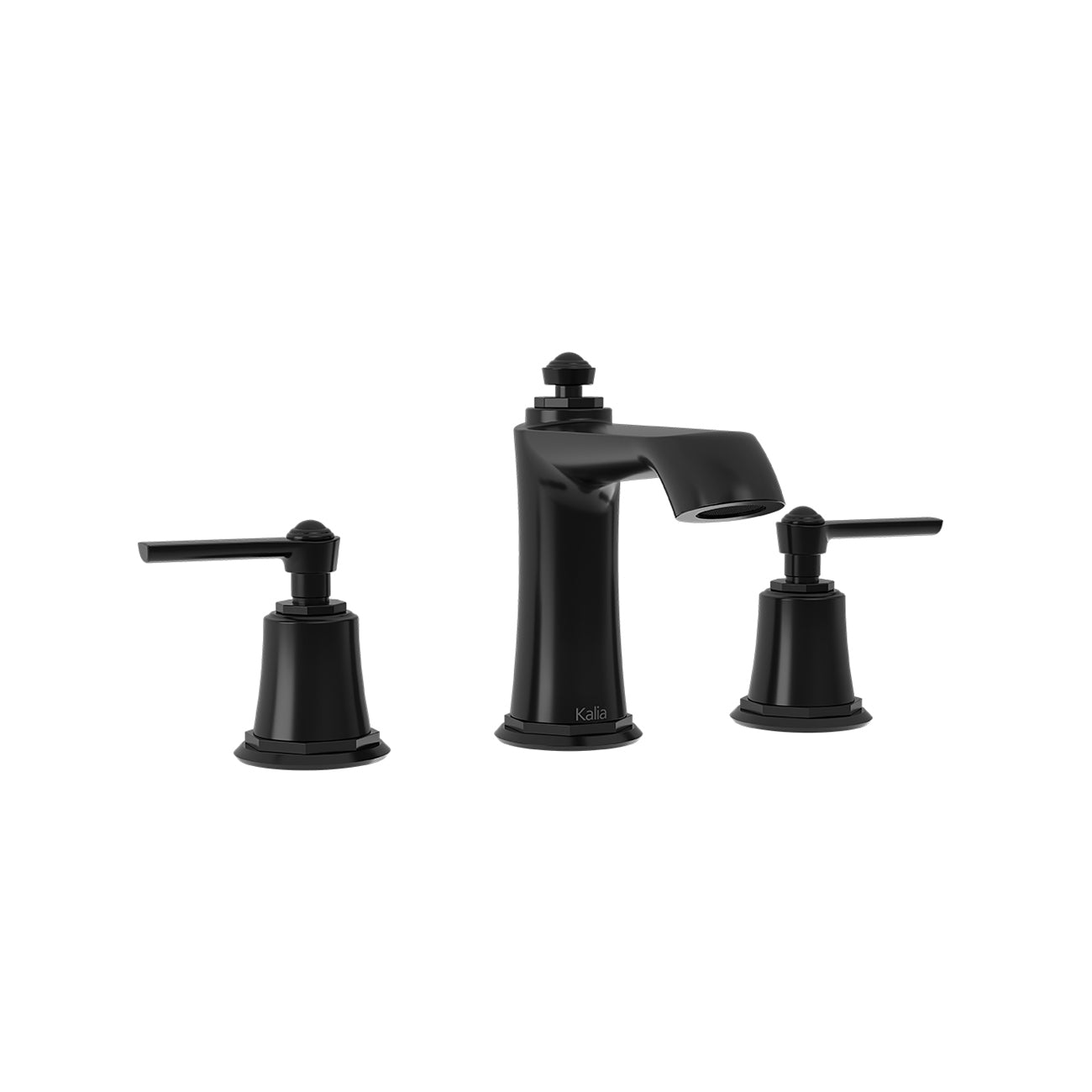 RUSTIK™ 8" Basin Faucet with Push-in Drain and Overflow, Black