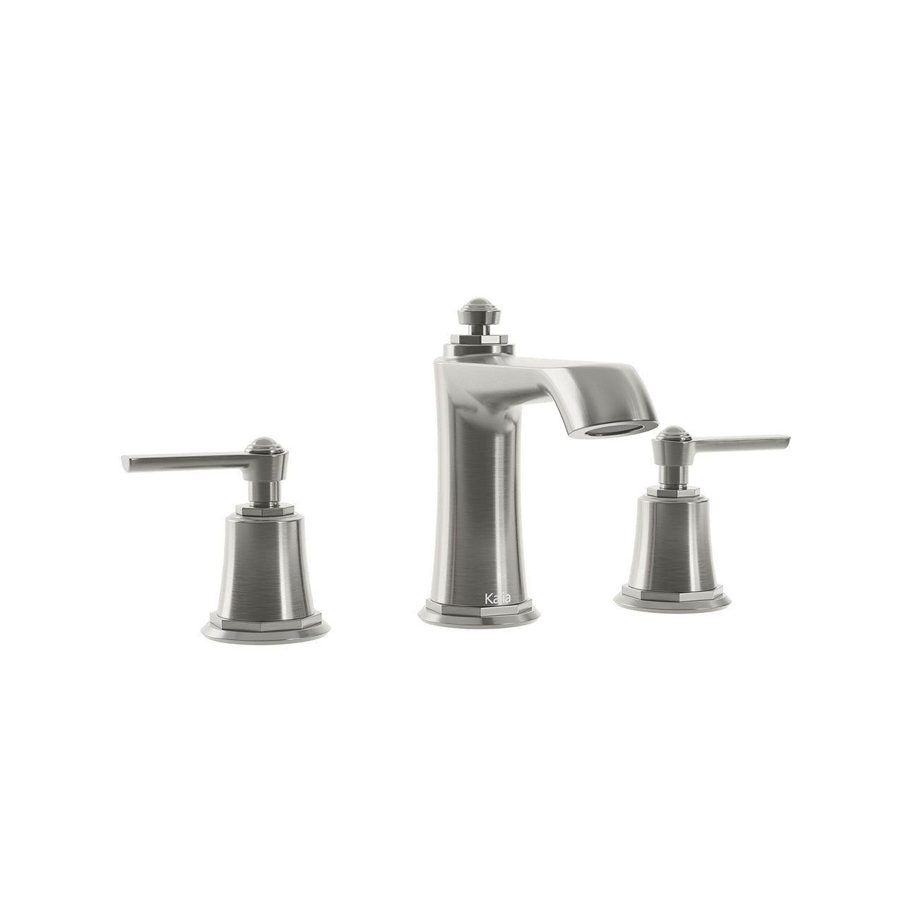 RUSTIK™ Robinet 8" c.c.de Lavabo avec Drain à Pression et Trop-Plein Nickel Pur PVS