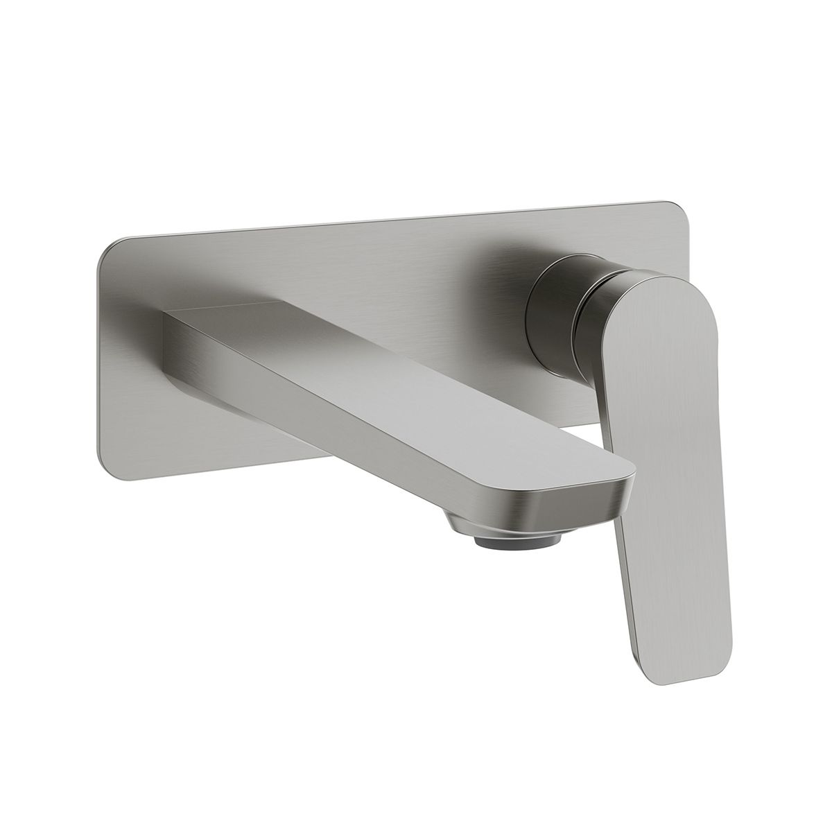 MOROKA™ Wall-Mounted Basin Faucet with Pressure Drain and Overflow, Pure Nickel PVS