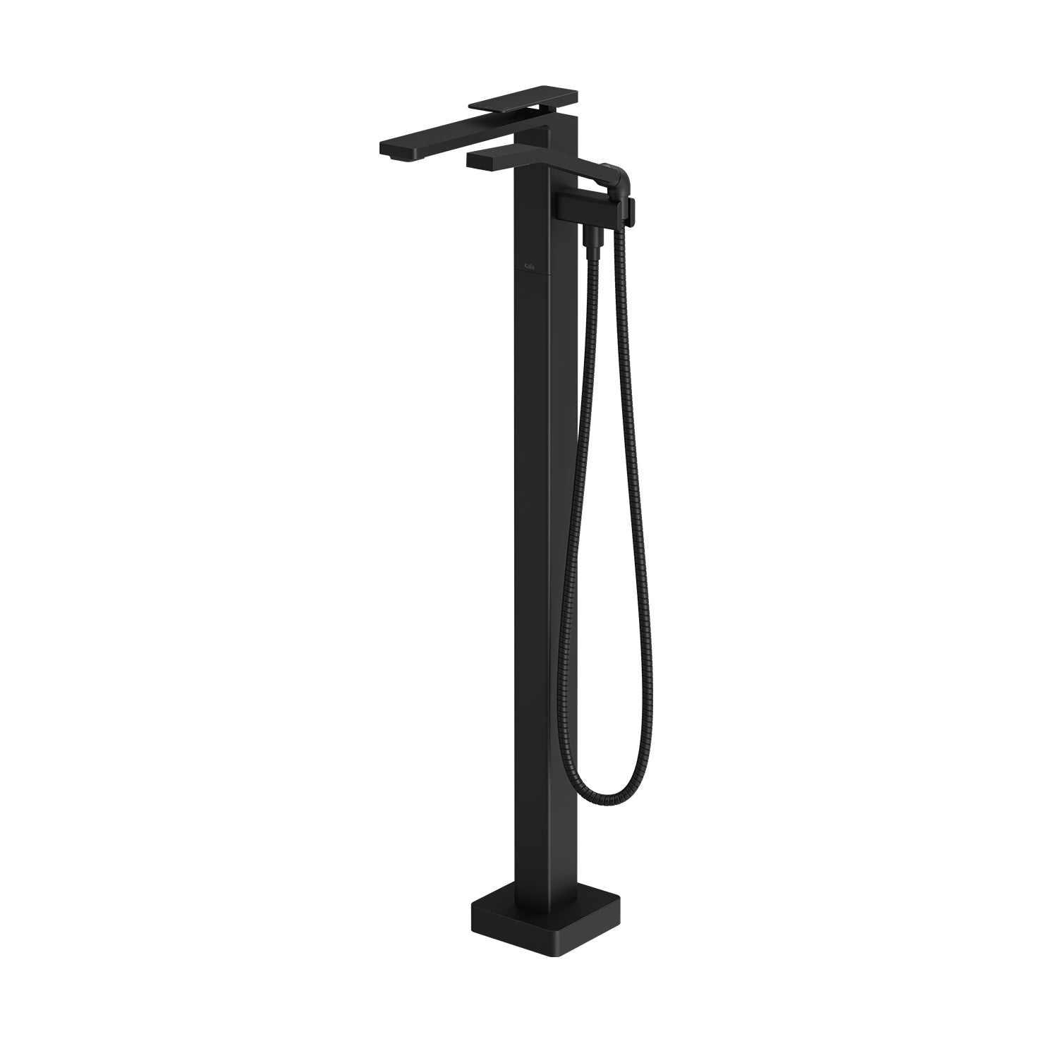 KAREO™ Robinet de Plancher pour Baignoire avec Douchette - Cartouche Incluse avec Brut - Noir Mat