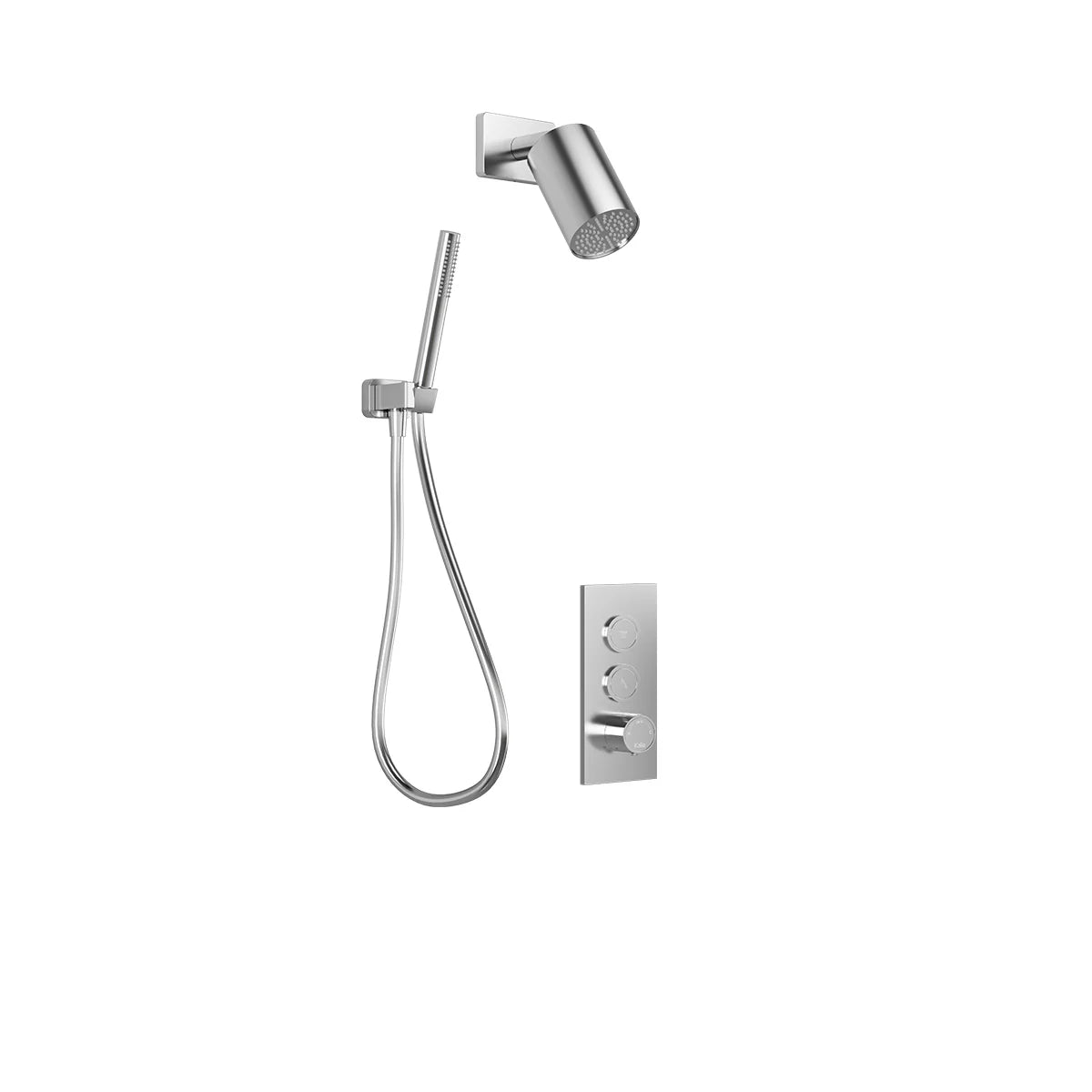 FOLO™ TB4 (Valve Non Incluse) : Système de Douche T/P AQUATONIK™ Boutons-Poussoirs