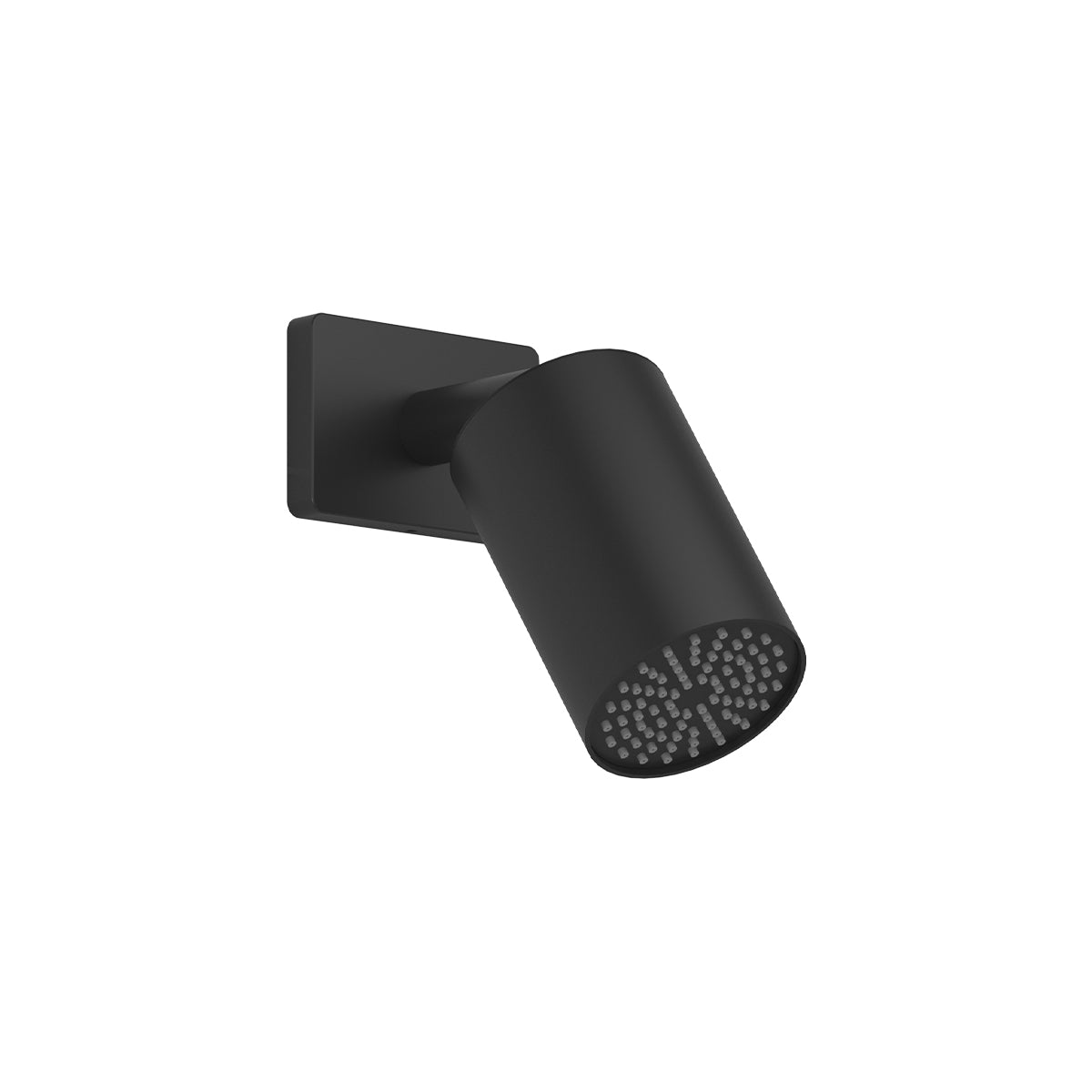 FOLO™ Pommeau de Douche et Bras de Fixation Mural (ø110mm) avec Garniture Carrée Noir Mat