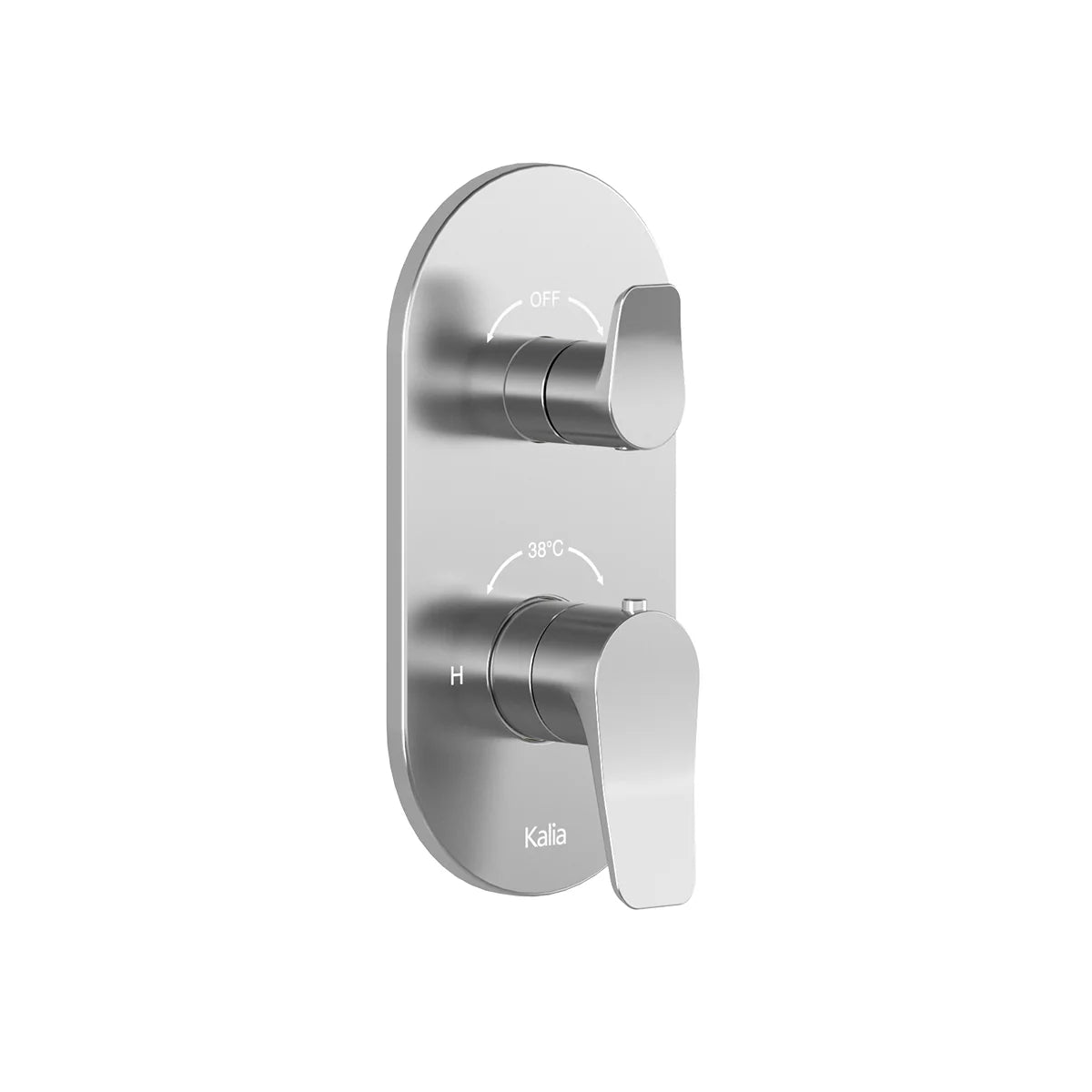 MOROKA™ PLUS-PREMIA 1/2" Type T/P Valve AQUATONIK™ with Integrated 2-Way Selector and Round Finish