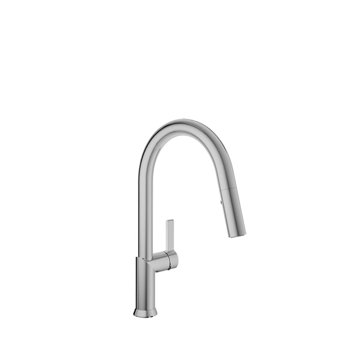 Single-hole kitchen faucet with 2-function pull-down spray VISION collection