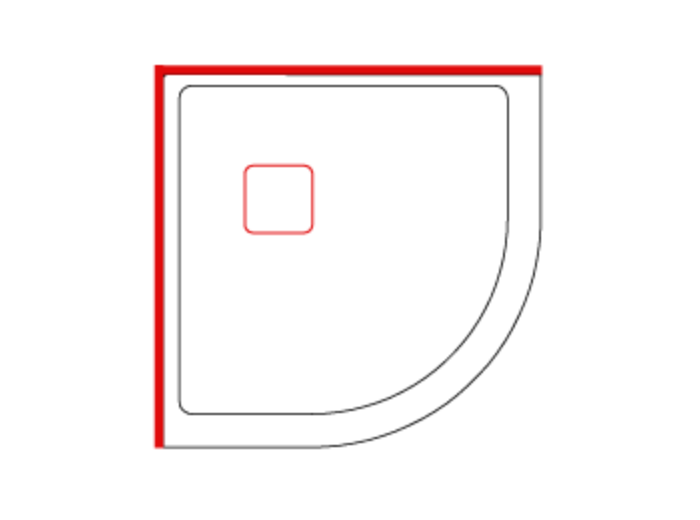 Aktuell PRO Series 36" x 36" Neo-Round Shower Base