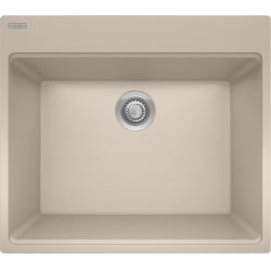 Cuve à lavage à encastrer ou sous comptoir, 1 cuve en granit Collection Maris 25" x 22" profondeur 12"de Franke