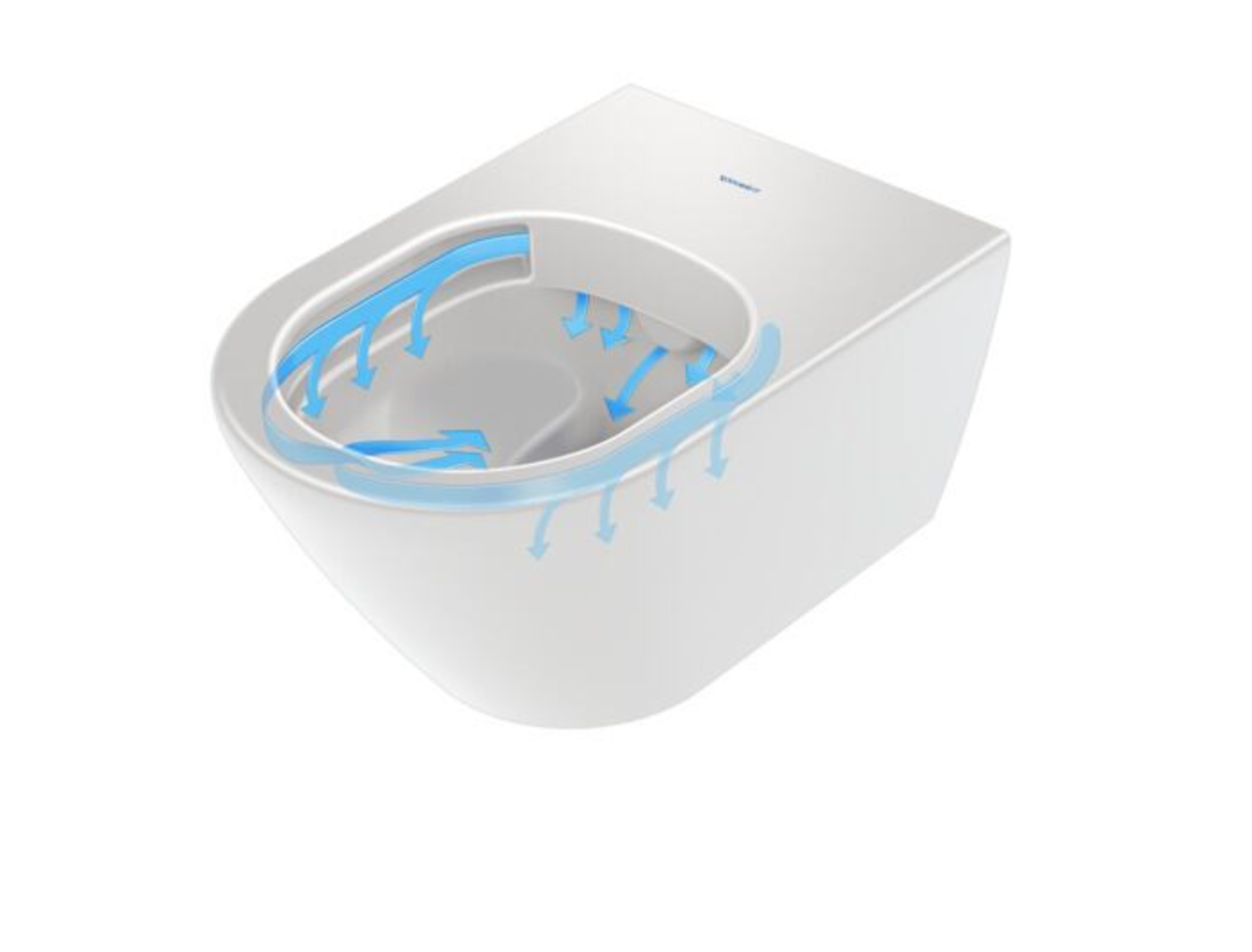 Toilette suspendue Duravit avec système de réservoir encastré Geberit