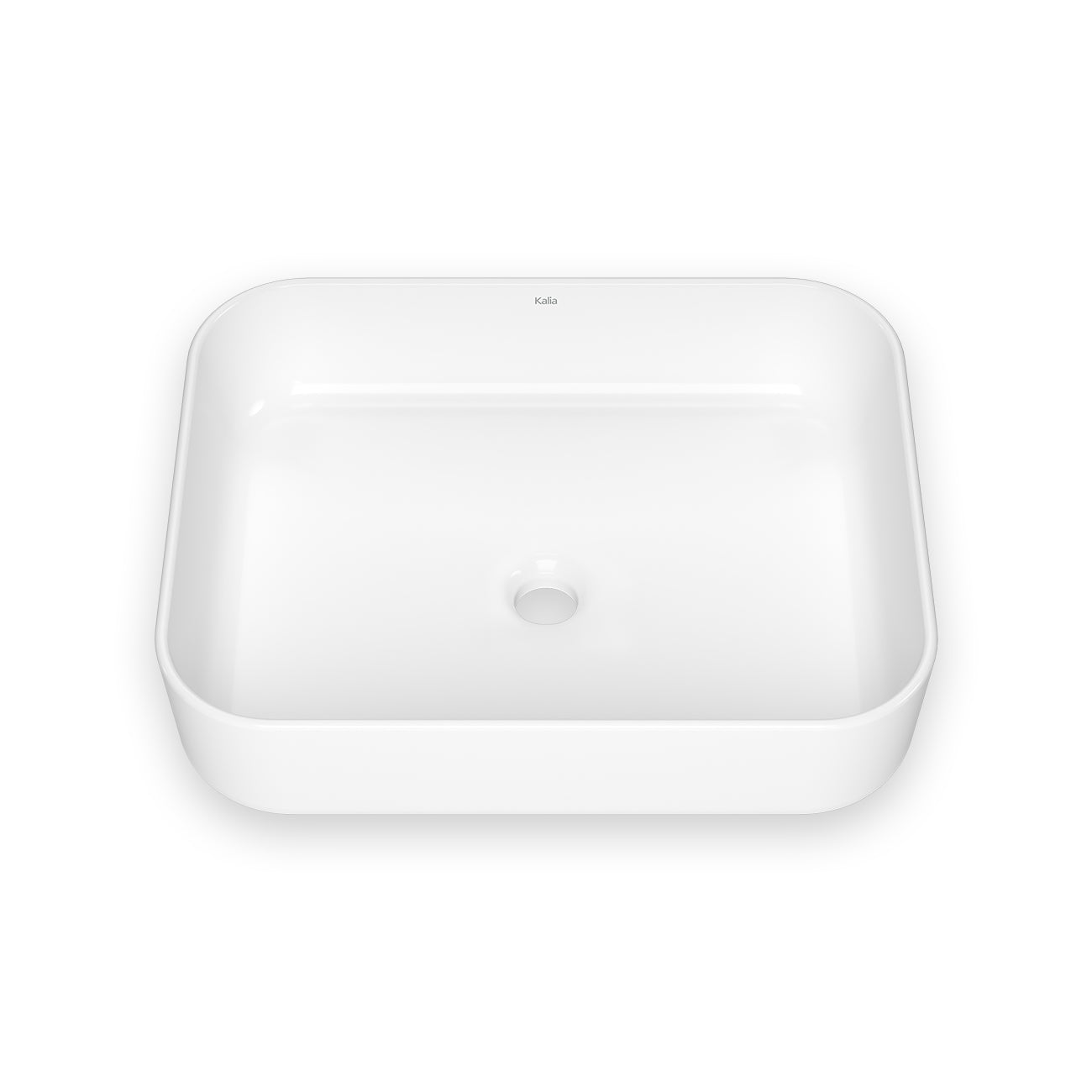 URBA Lavabo Oblongue en Porcelaine avec Revêtement Neopur pour Installation Déposée Blanc