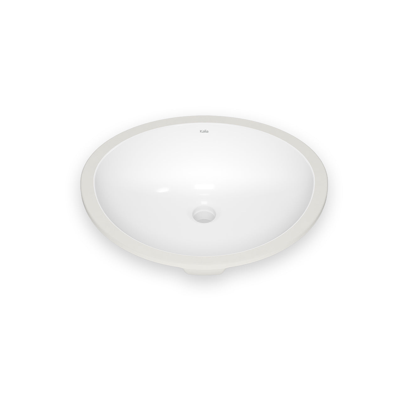 CESKA Lavabo Oval en Porcelaine avec Revêtement Neopur pour Installation Sous-Plan Blanc