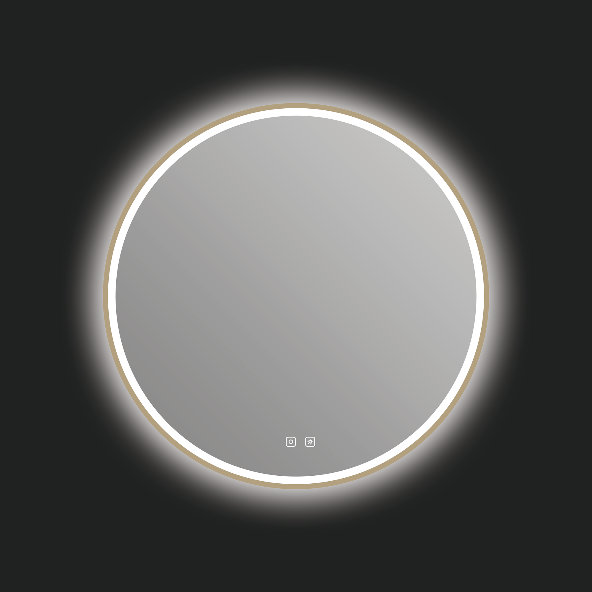Denver 30" LED Mirror - Brushed Bronze