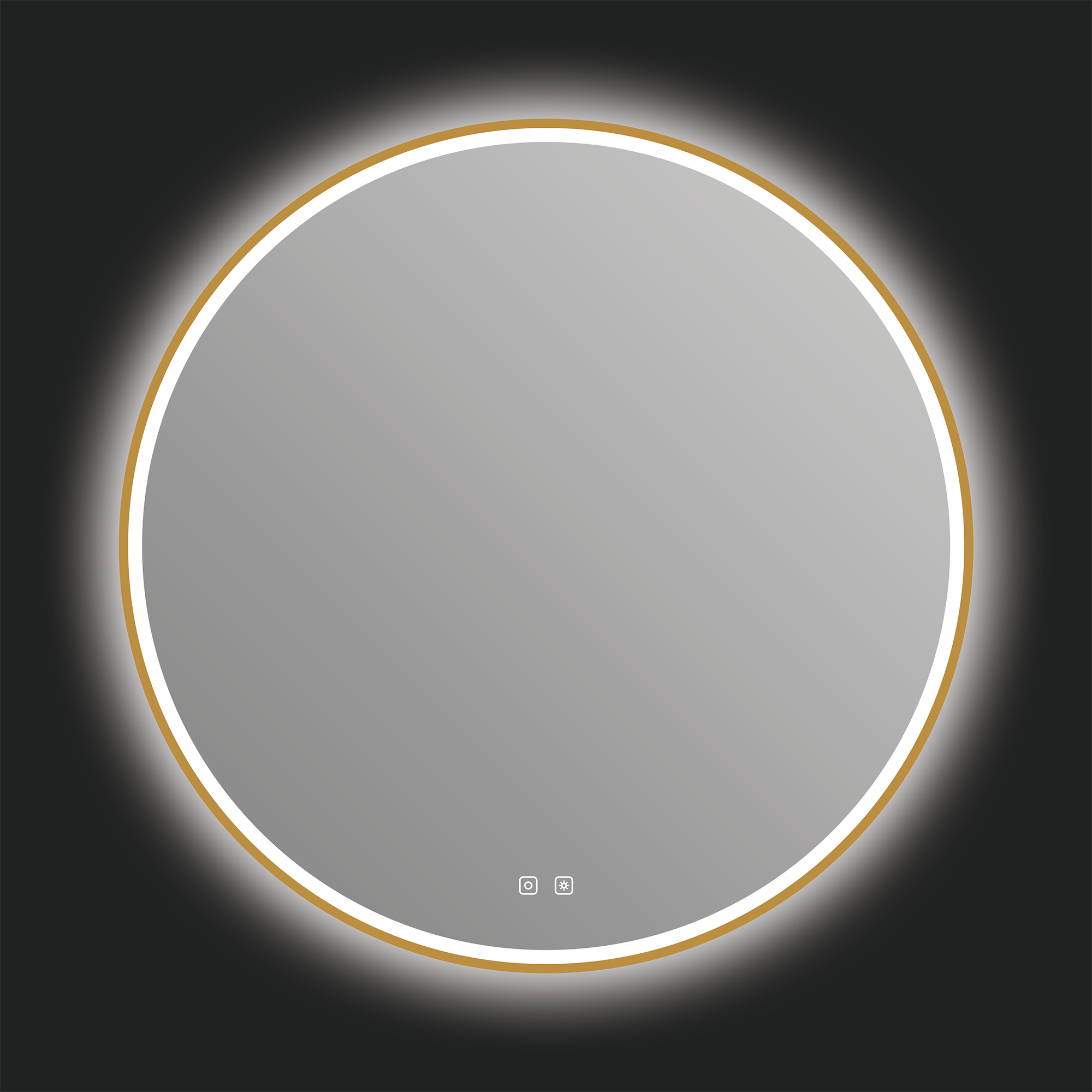 Denver 36" LED Mirror - Brushed Gold