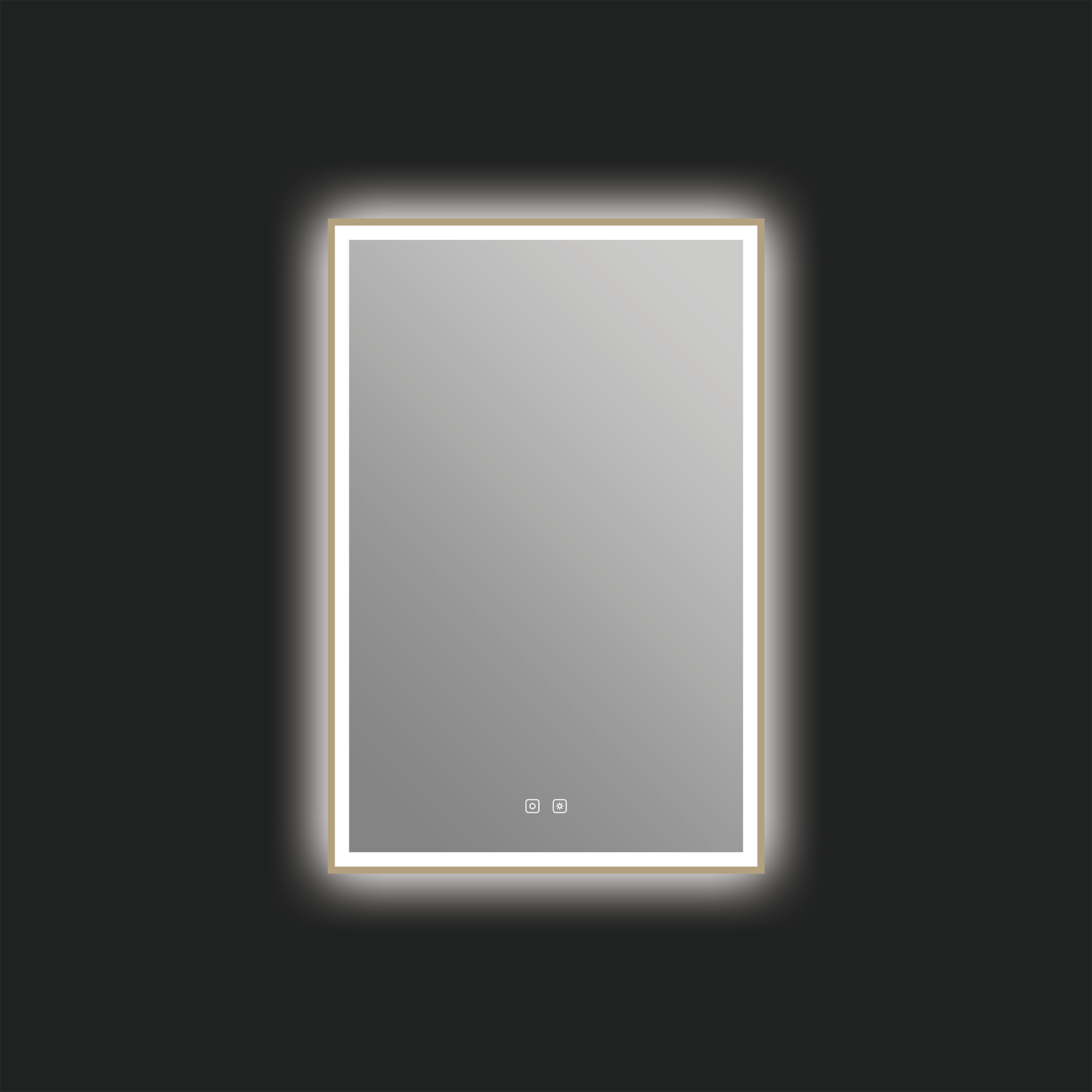 Miroir LED Eden 24" x 36" - Bronze brossé