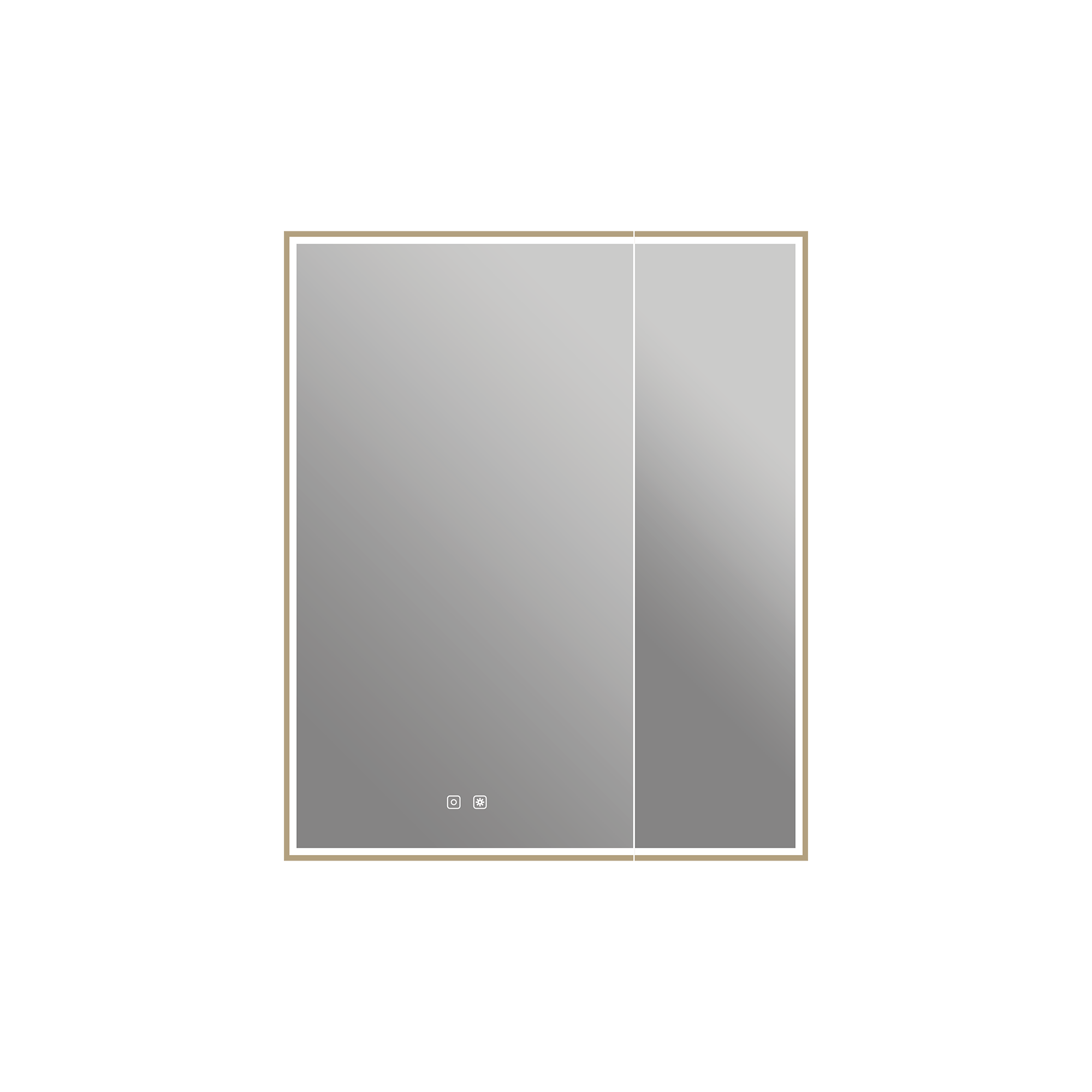 Armoire à pharmacie Nova 30" x 36" à DEL - Bronze brossé