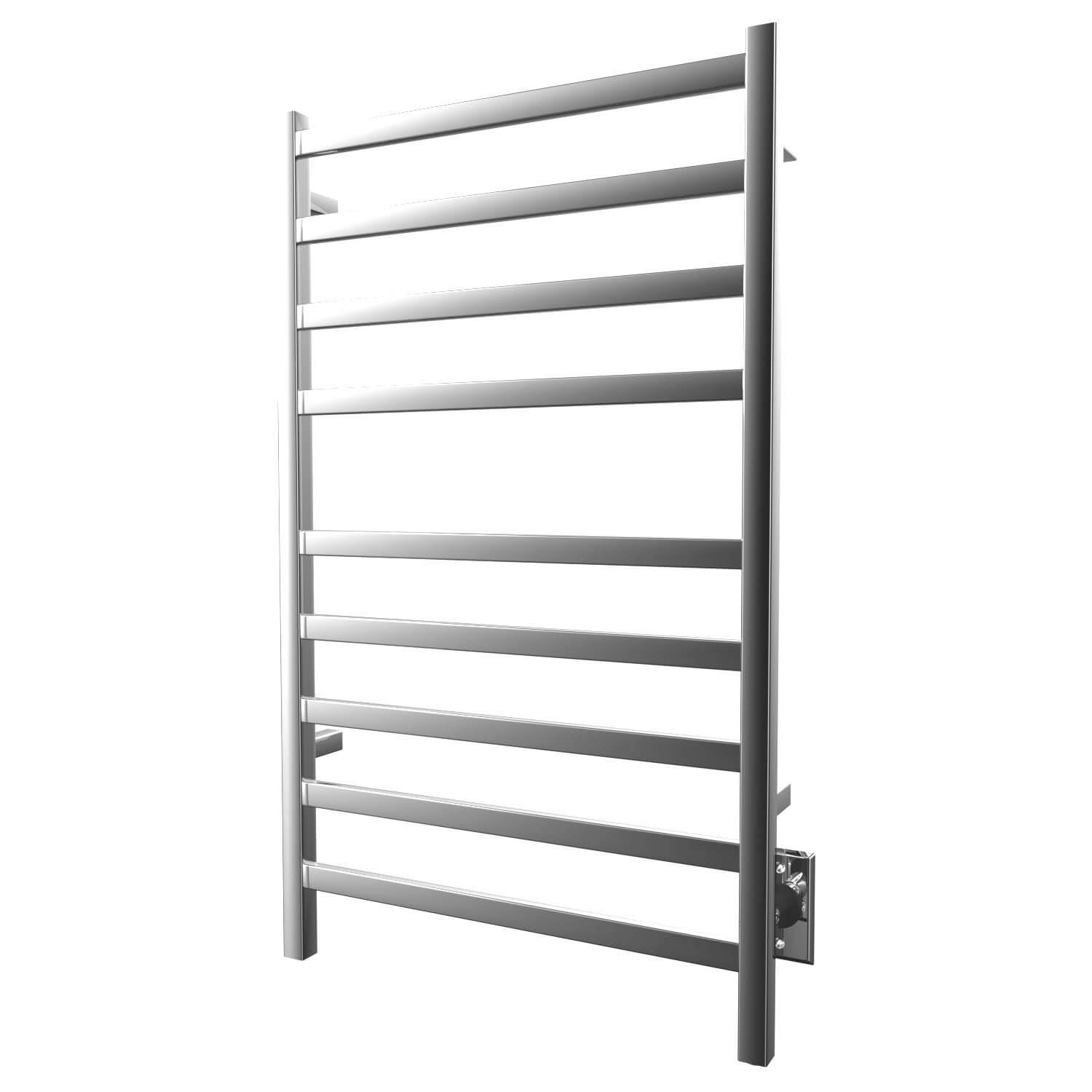 Chauffe-serviettes électrique carré Kontour 24" x 40" (61 x 101 cm) - Chrome
