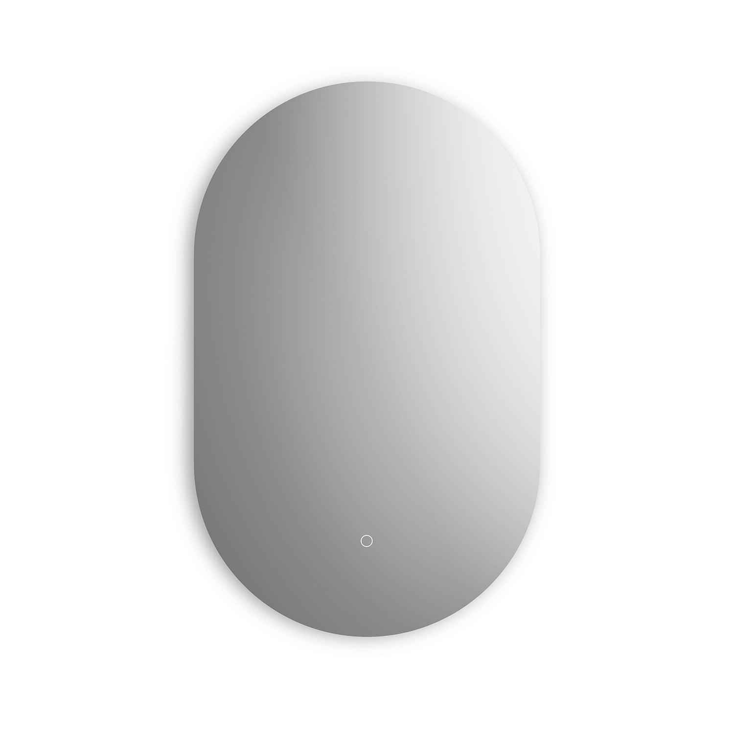 ECLIPSE Oblongue Miroir de Forme Oblongue Rétroéclairé à Éclairage DEL avec Interrupteur Tactile pour Contrôle de Température de Couleur 22 x 38 x 1¾