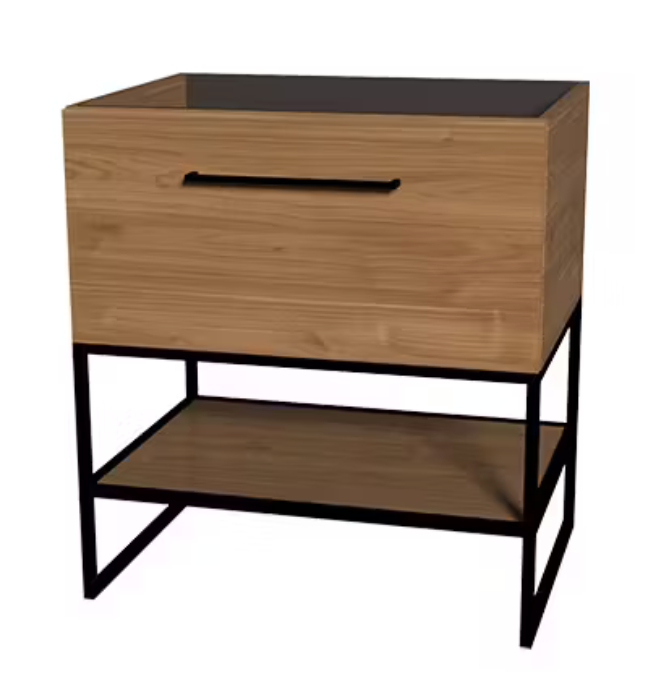 Meuble-lavabo Fuzion. Plusieurs grandeurs et finis sont disponibles pour ces vanités. Prix disponible en boutique.