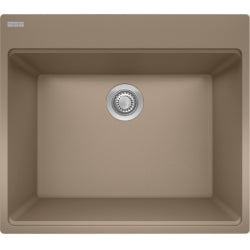 Cuve à lavage à encastrer ou sous comptoir, 1 cuve en granit Collection Maris 25" x 22" profondeur 12"de Franke