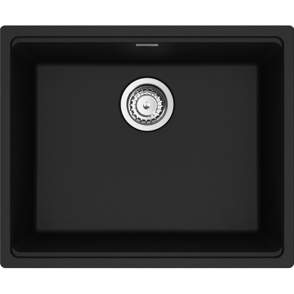 Franke Maris 21.63 in x 17.81 in Sink – Matte Black Granite, Undermount