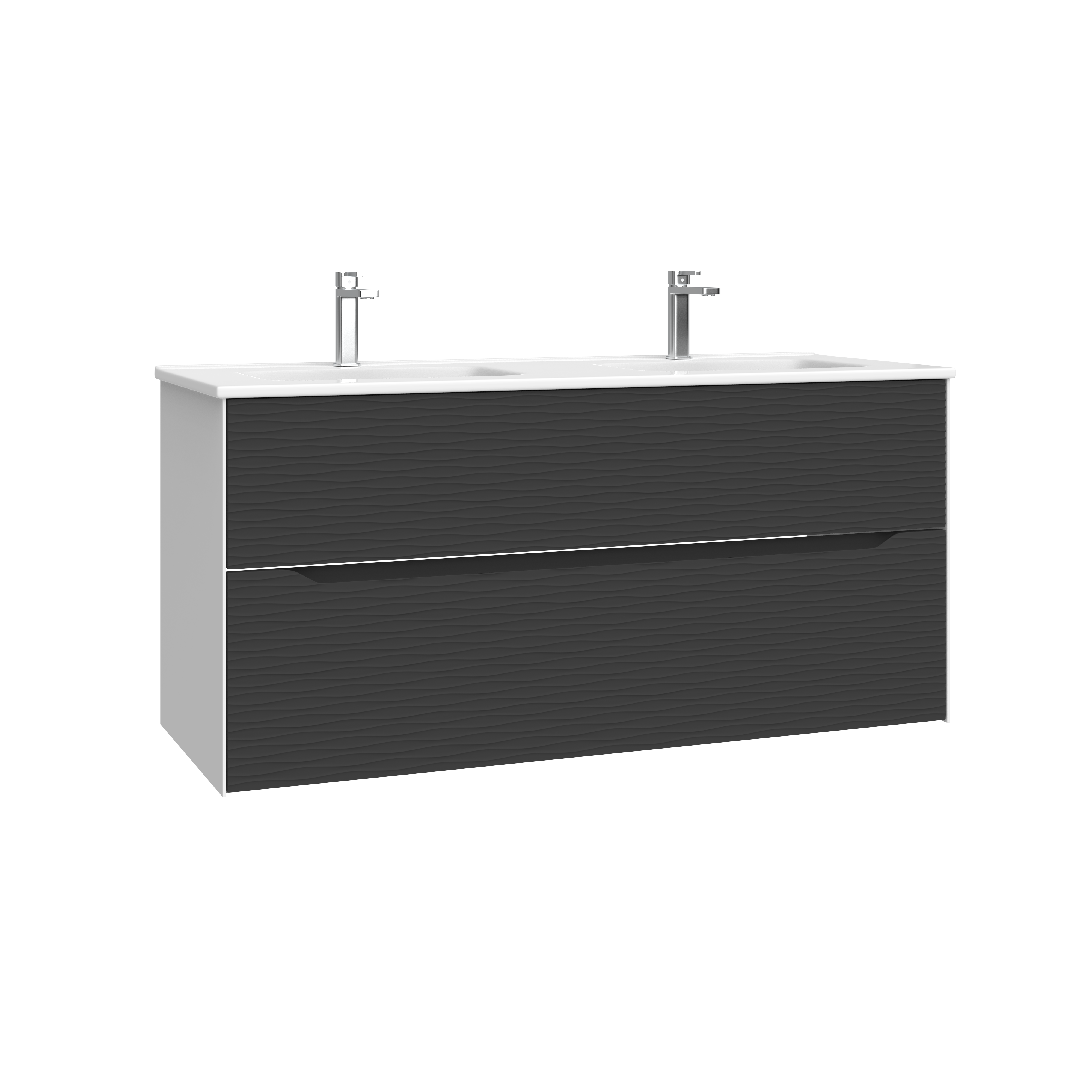 Vanité murale deux tiroirs Bogatell 80cm, 100cm et 120cm