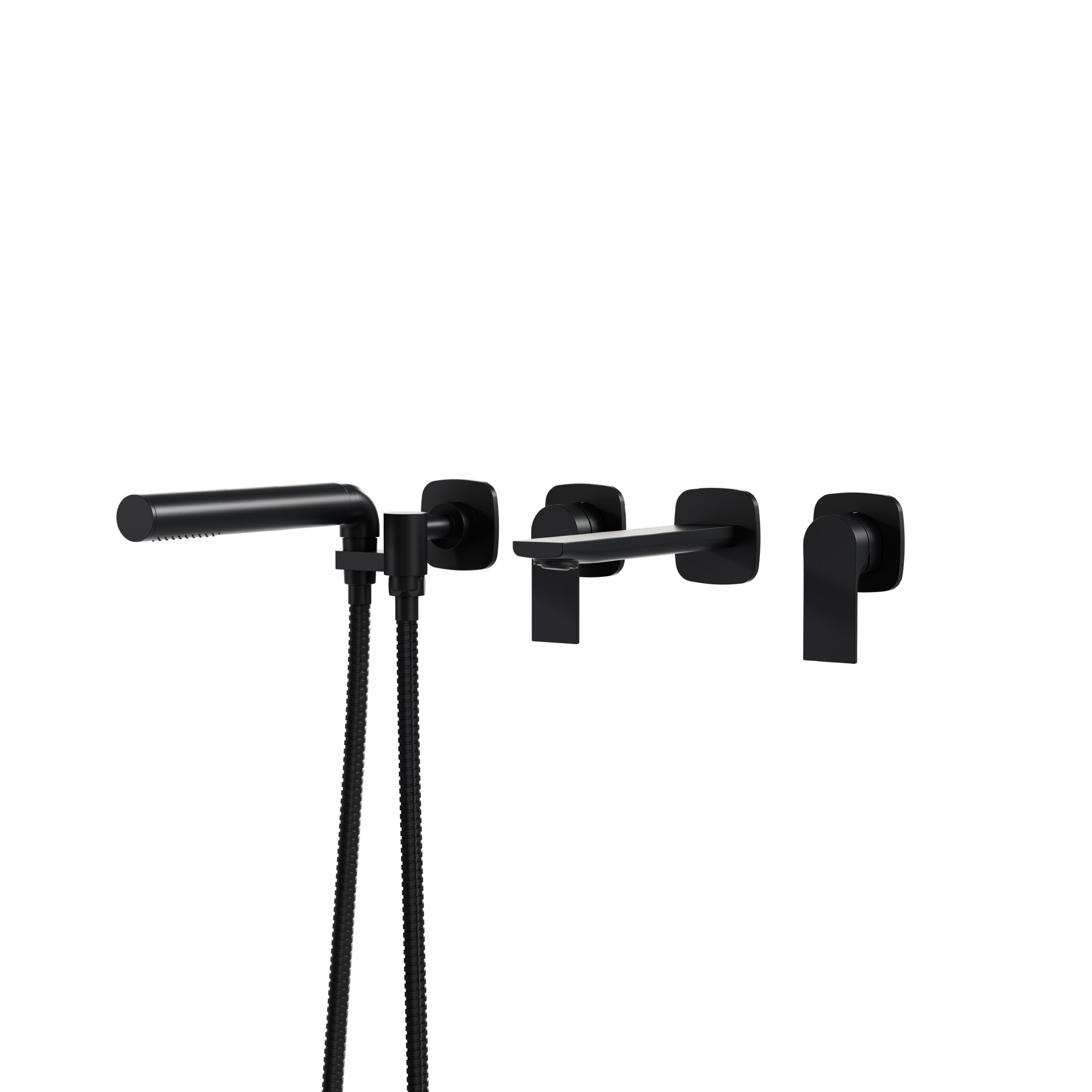 TMR Plus wall-mounted bath tap with hand shower